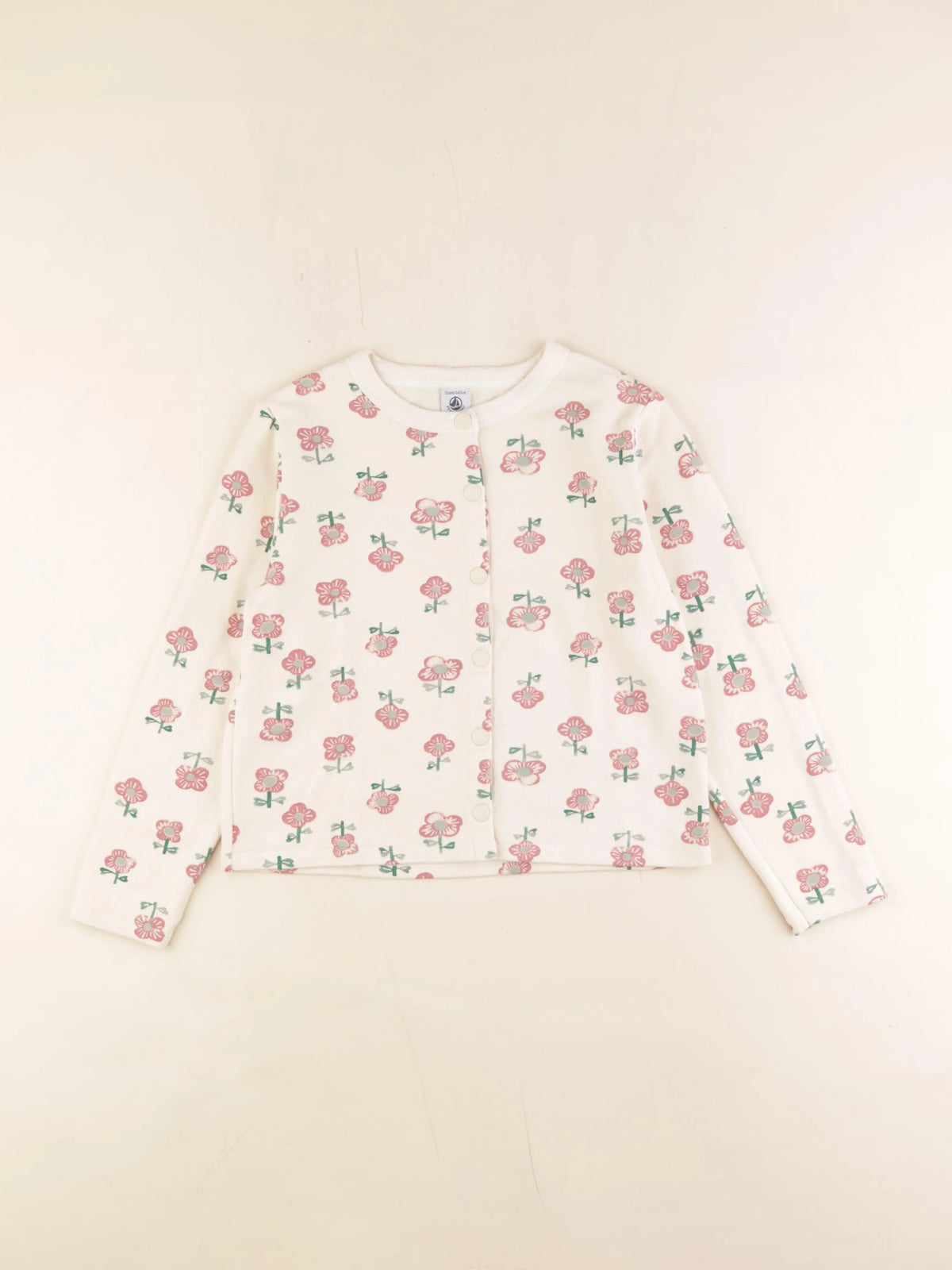 Petit Bateau - sweat beige - 10 ans