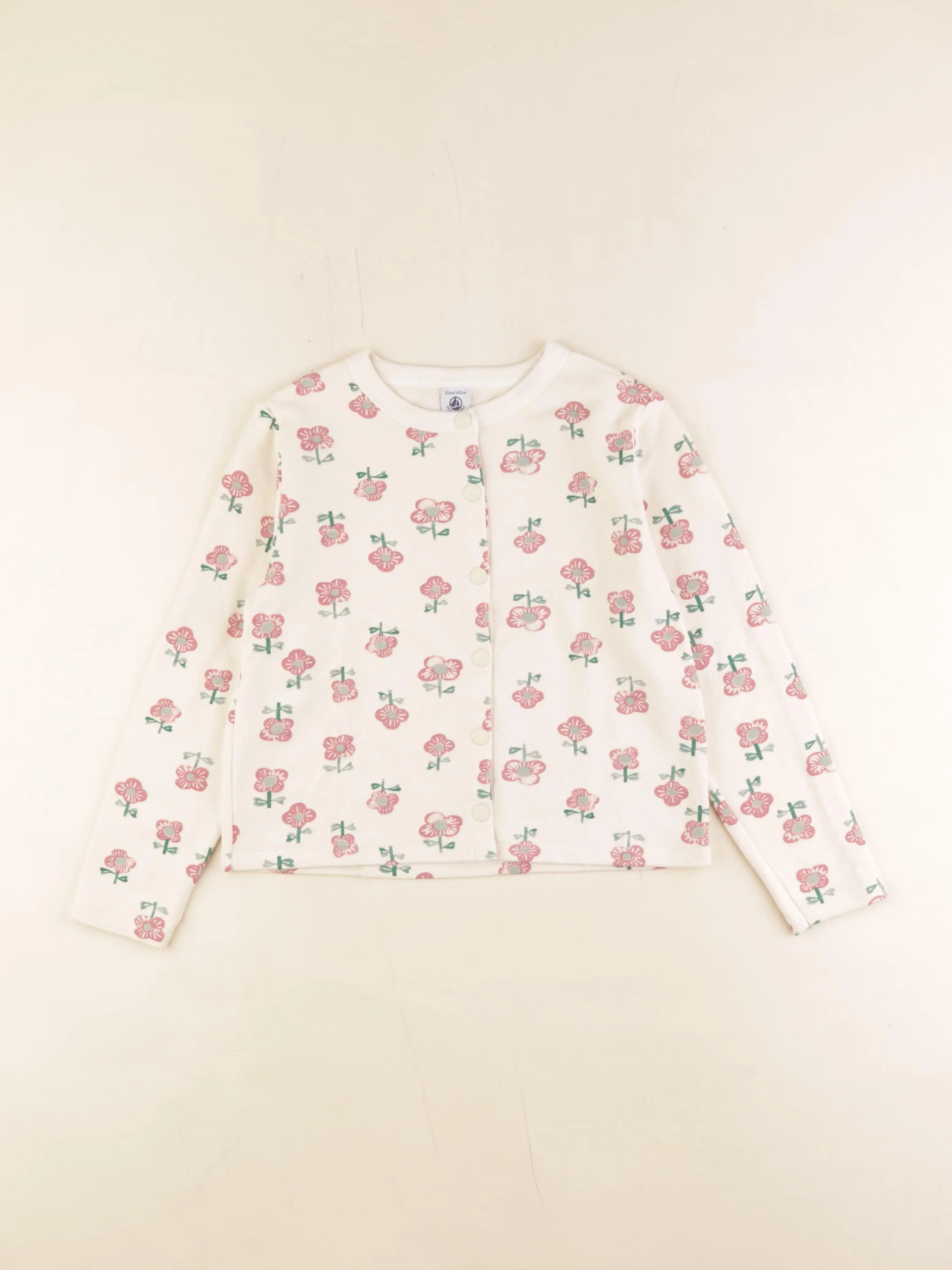 Petit Bateau - sweat beige - 10 ans