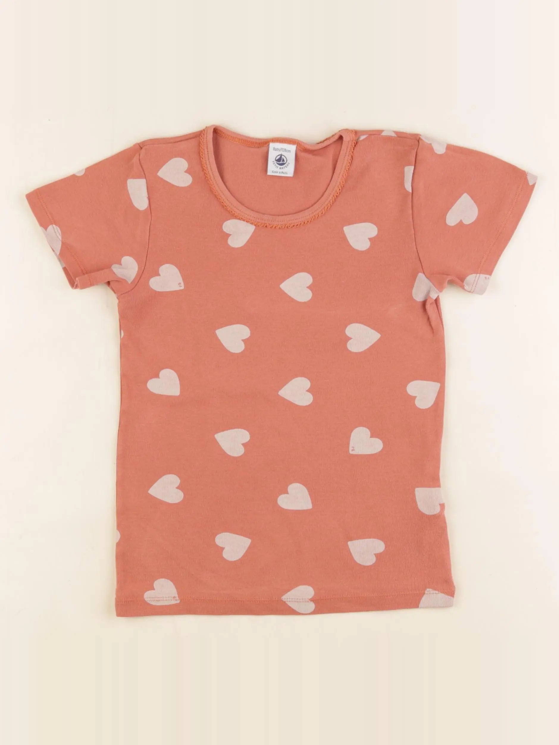 Petit Bateau - maillot de corps rose - 8 ans