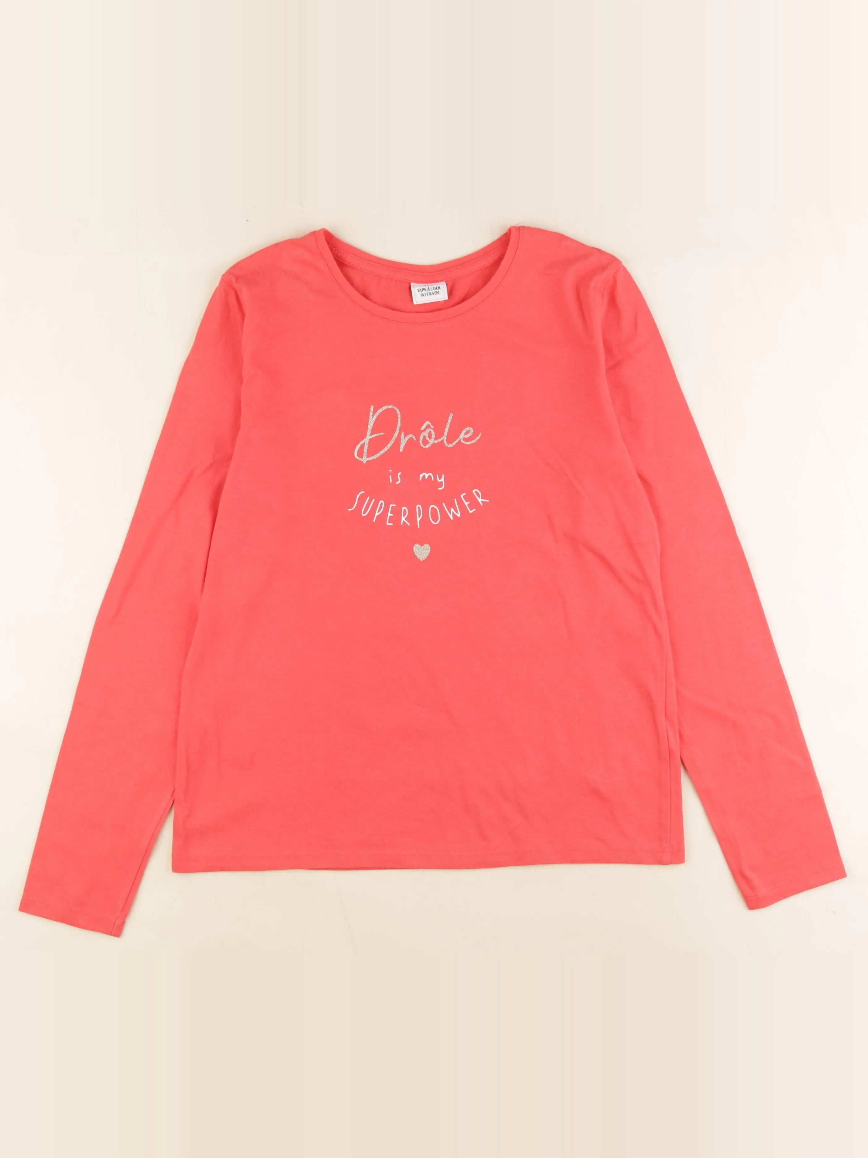 Tape à l'oeil - tee-shirt rose - 14 ans