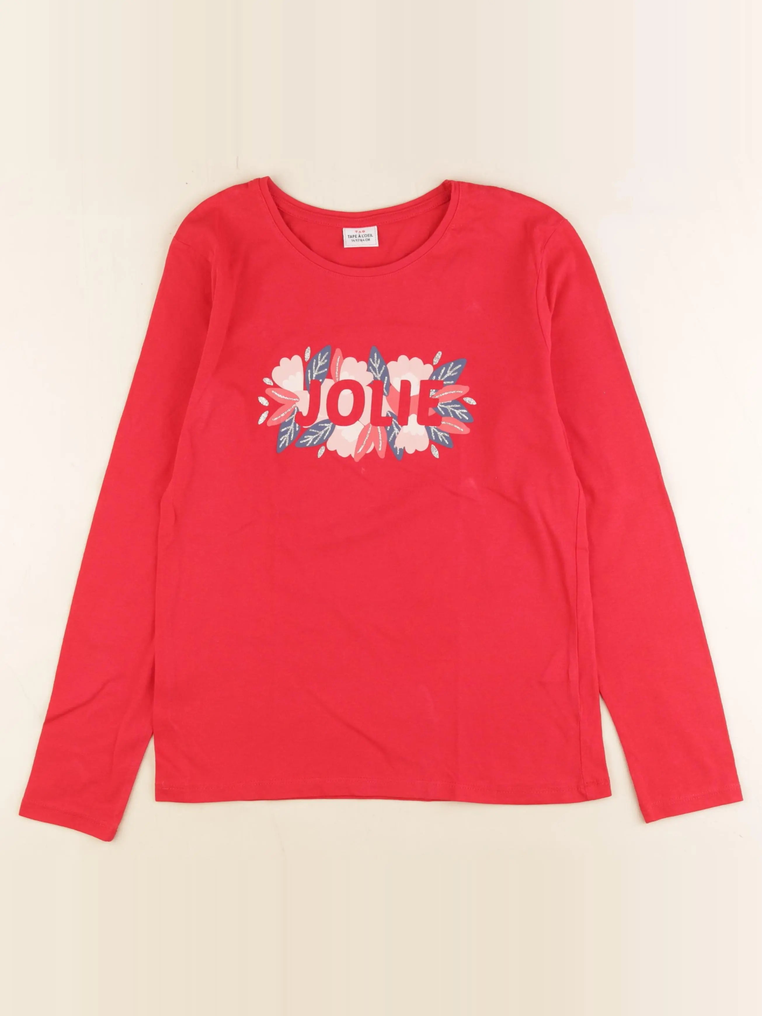 Tape à l'oeil - tee-shirt rouge - 14 ans