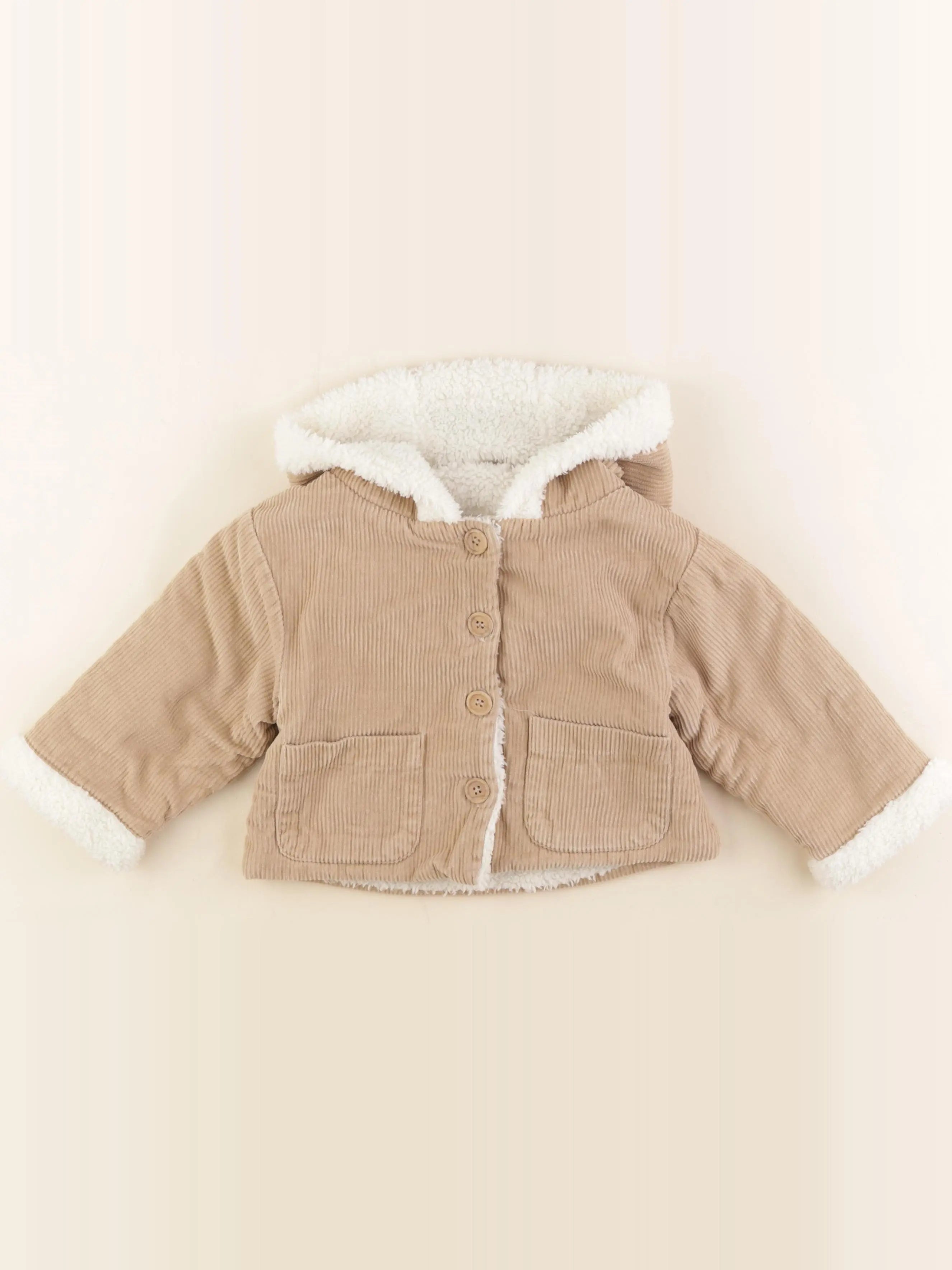 Marlot Paris - veste doublé marron - 12 mois