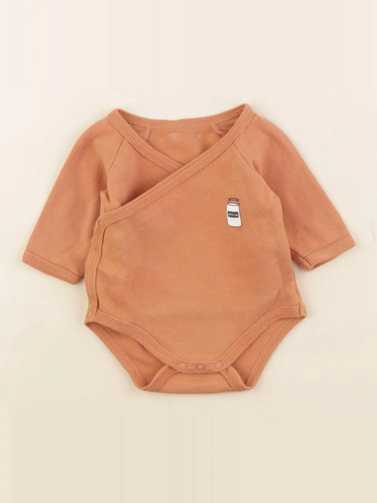 Vertbaudet - body orange - 1 mois