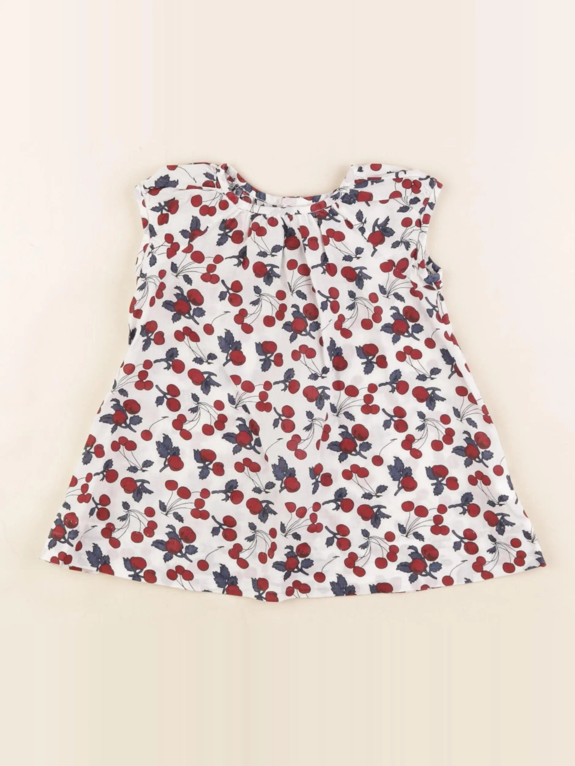 Bonpoint - robe rouge, bleu - 6 mois