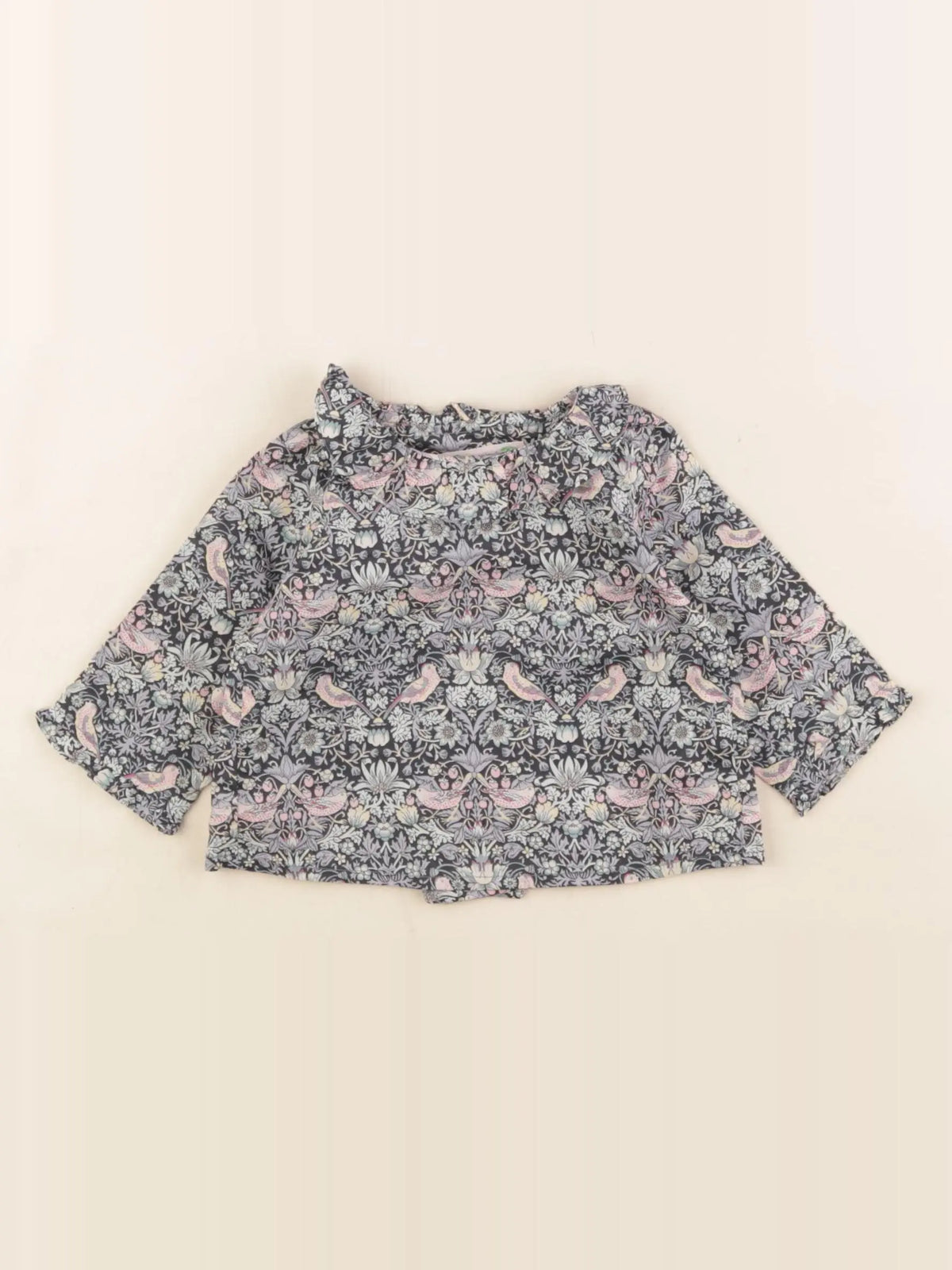 Bonpoint - blouse bleu - 3 mois