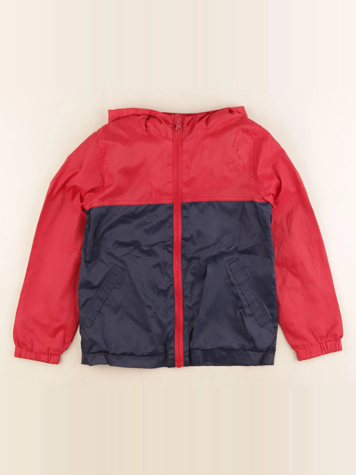 Vertbaudet - coupe-vent bleu, rouge - 8 ans