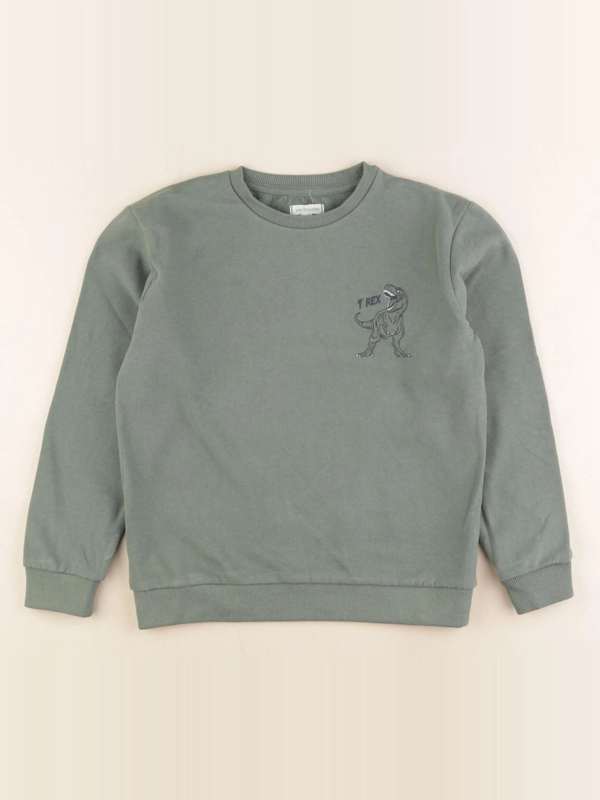 Vertbaudet - sweat vert - 10 ans