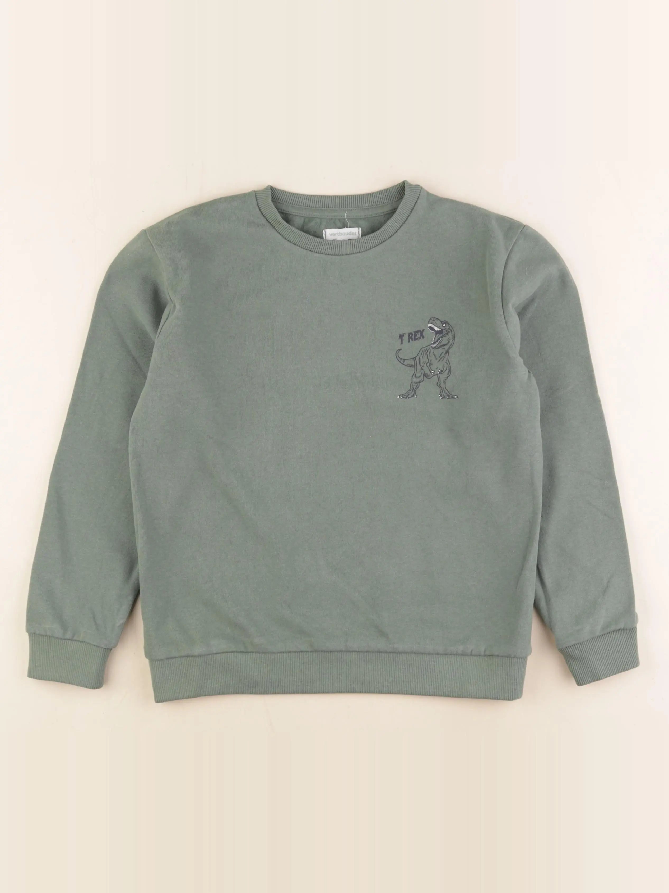 Vertbaudet - sweat vert - 10 ans