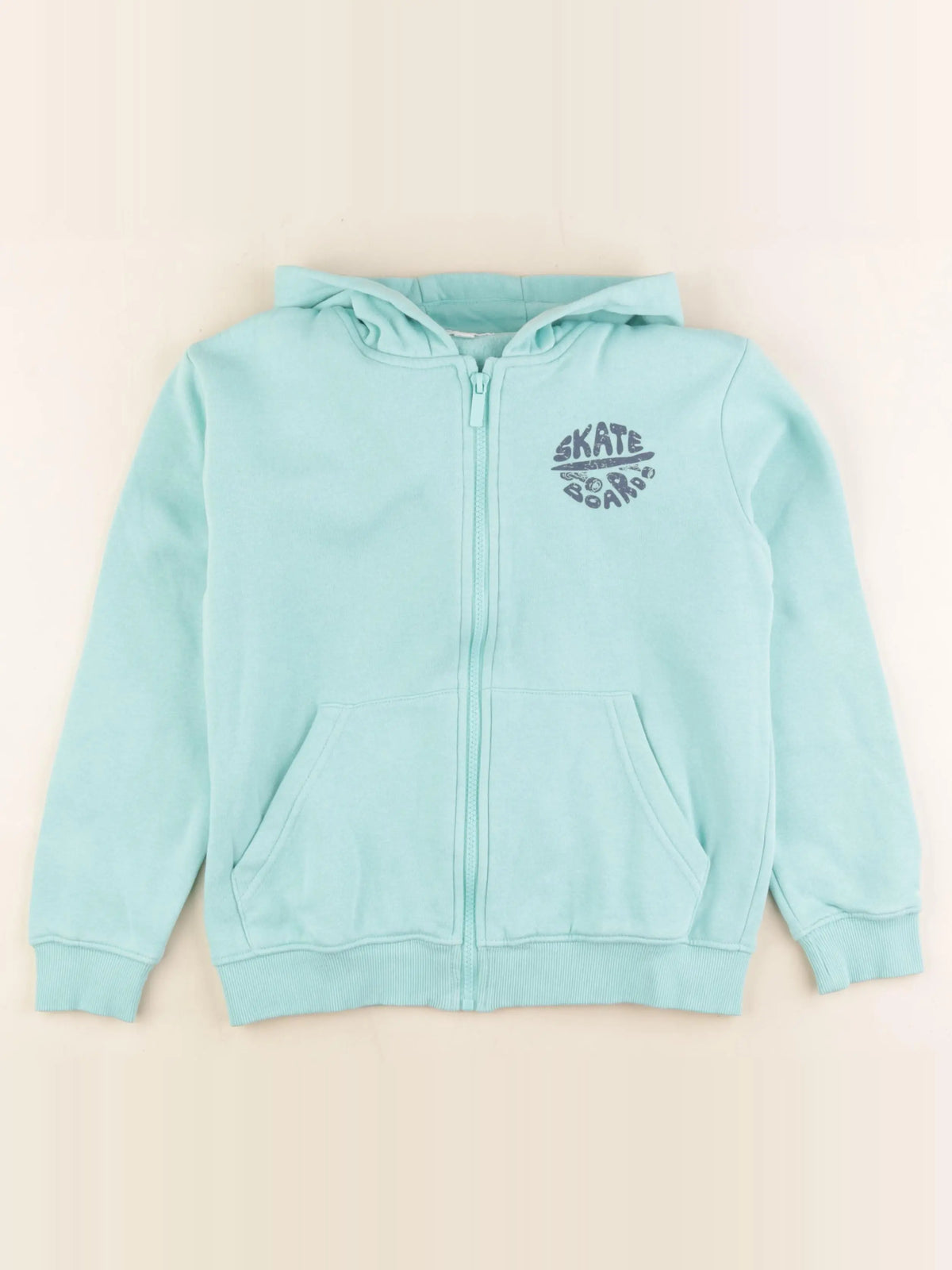 Vertbaudet - sweat vert - 10 ans