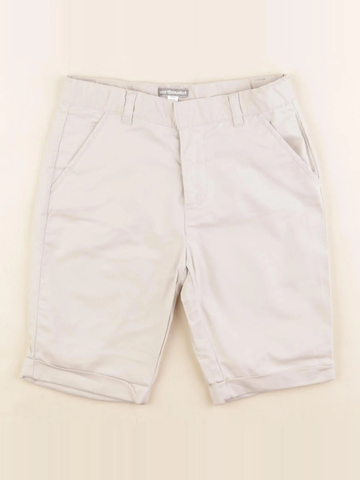 Vertbaudet - short beige - 9 ans