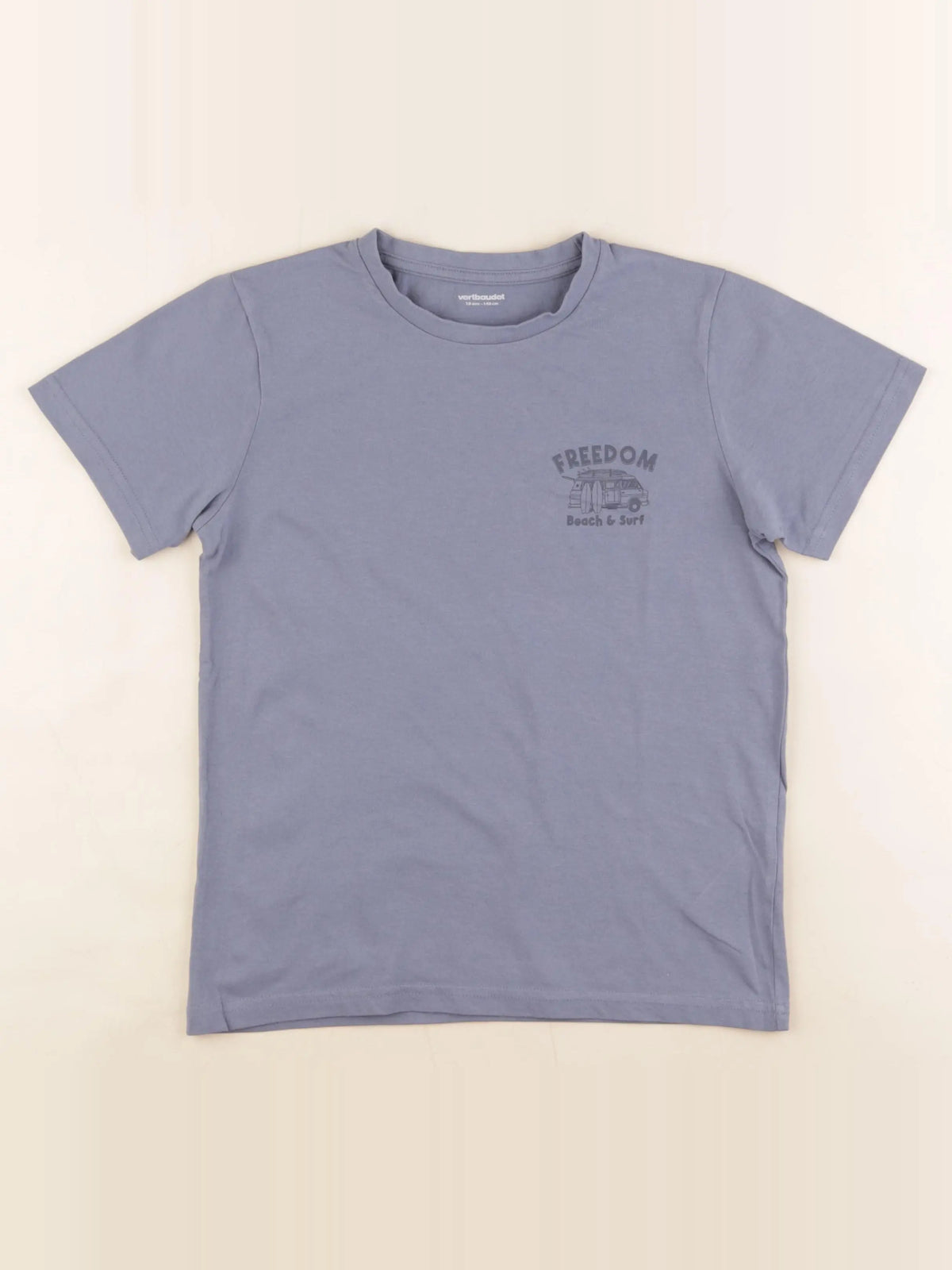 Vertbaudet - tee-shirt bleu - 10 ans