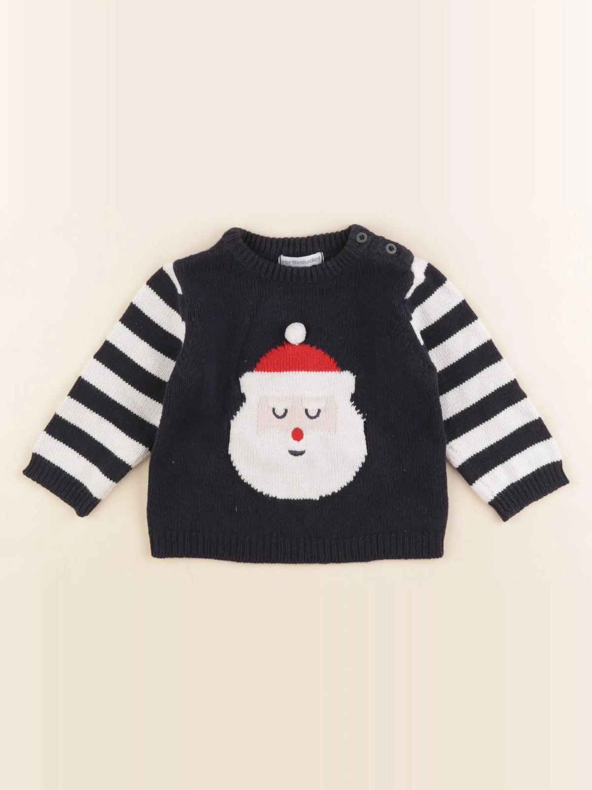 Vertbaudet - pull bleu - 9 mois