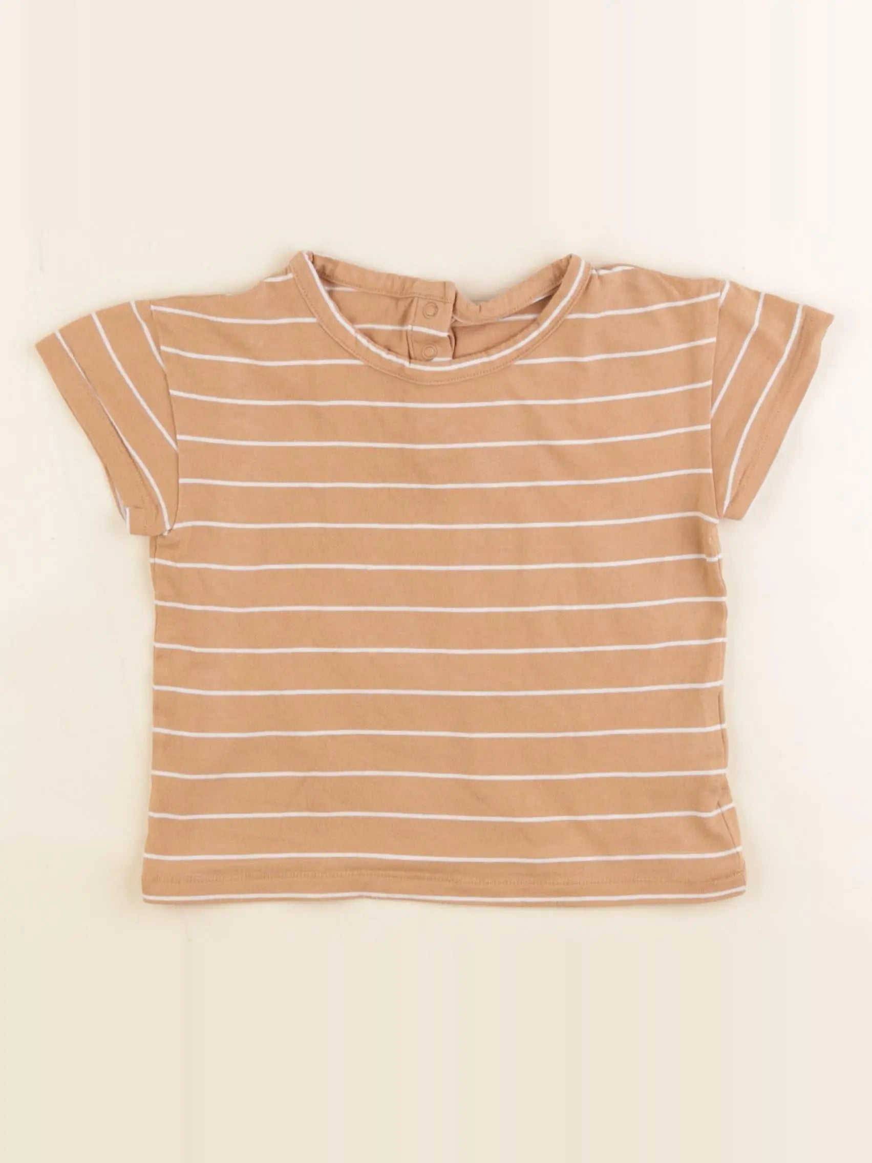 Vertbaudet - tee-shirt marron - 24 mois