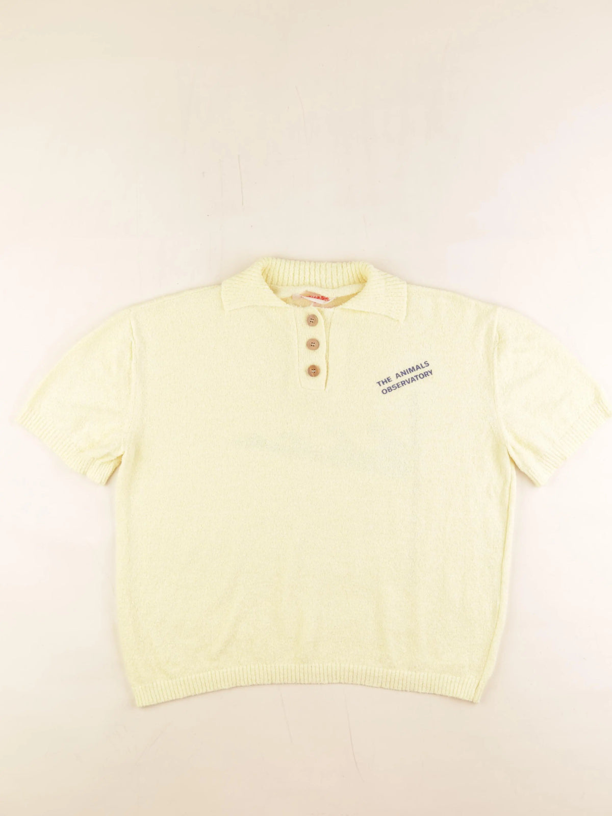 The animals observatory - pull imprimé au dos jaune - 8 ans