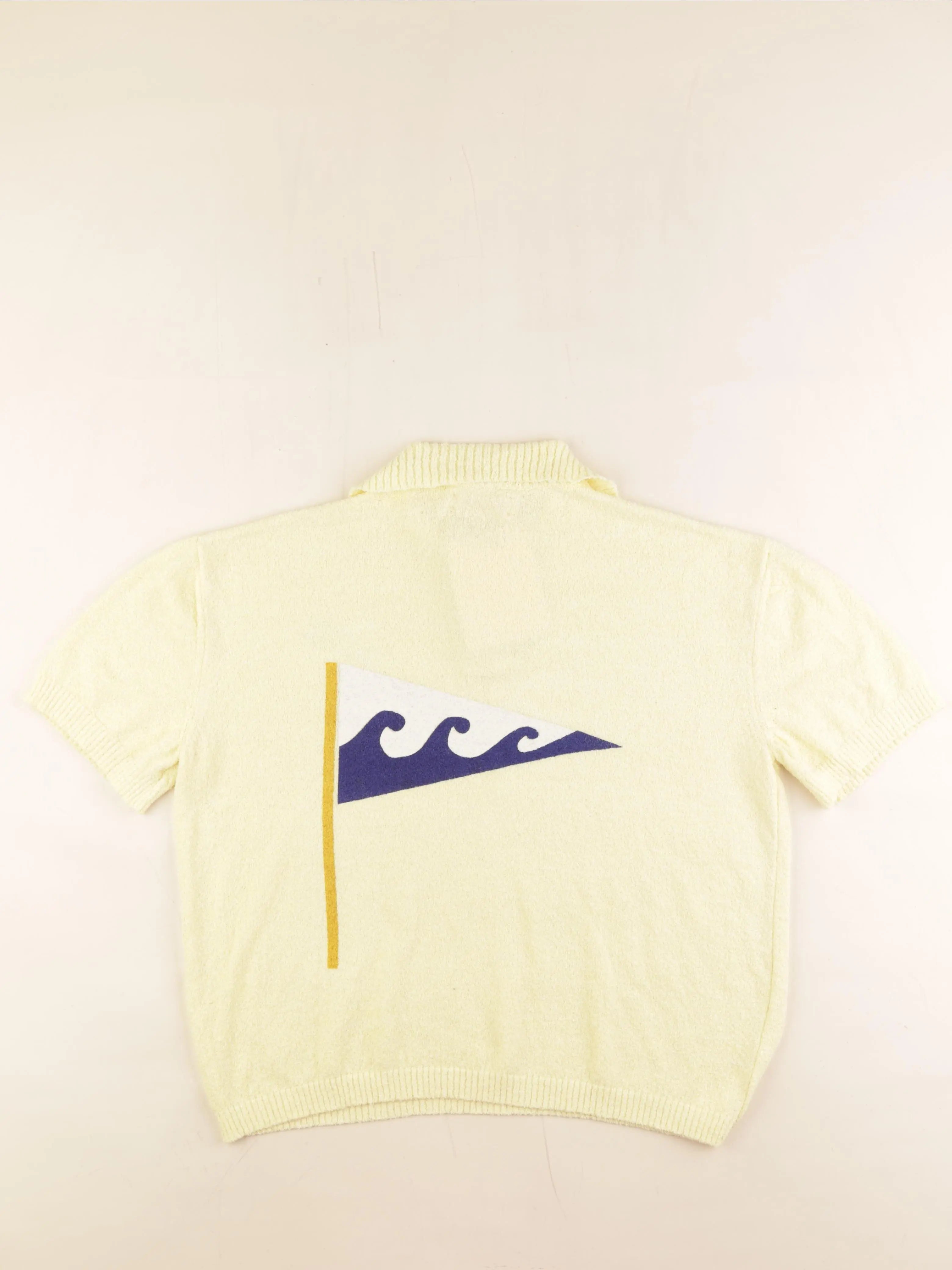 The animals observatory - pull imprimé au dos jaune - 8 ans