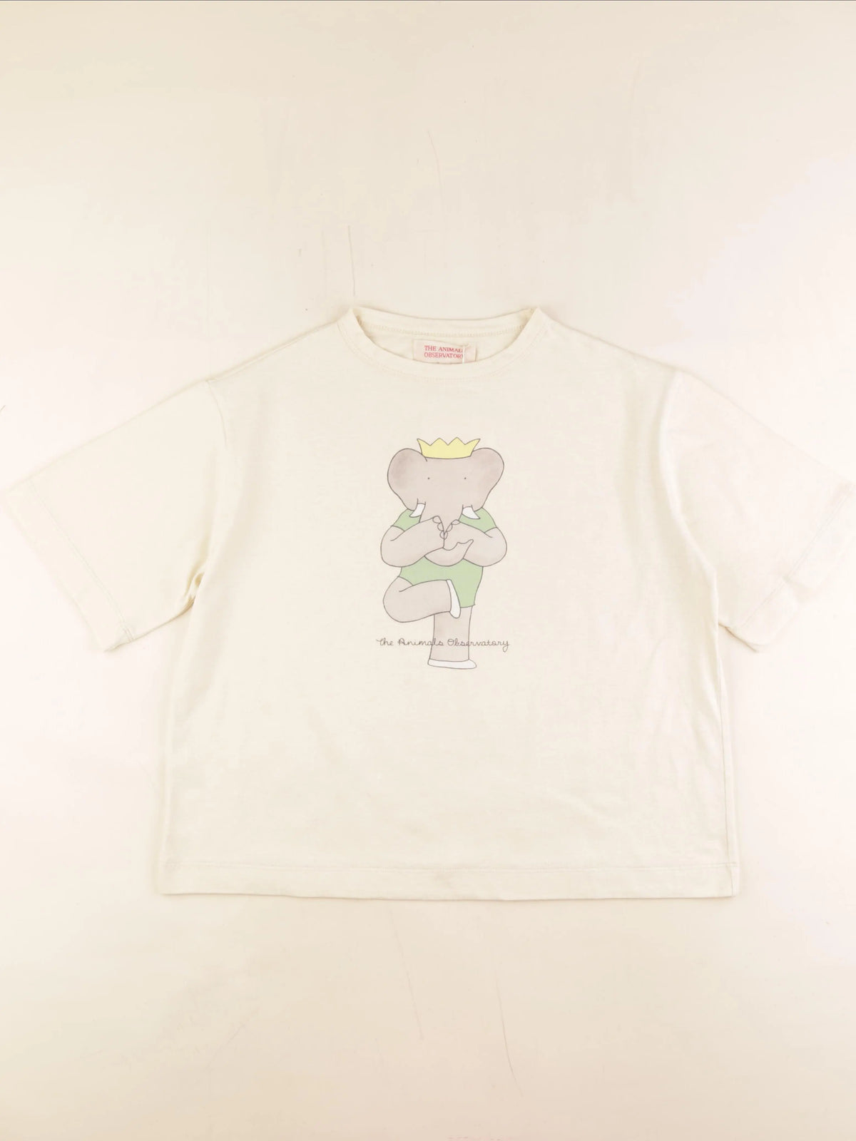 The animals observatory - tee-shirt imprimé au dos beige - 8 ans