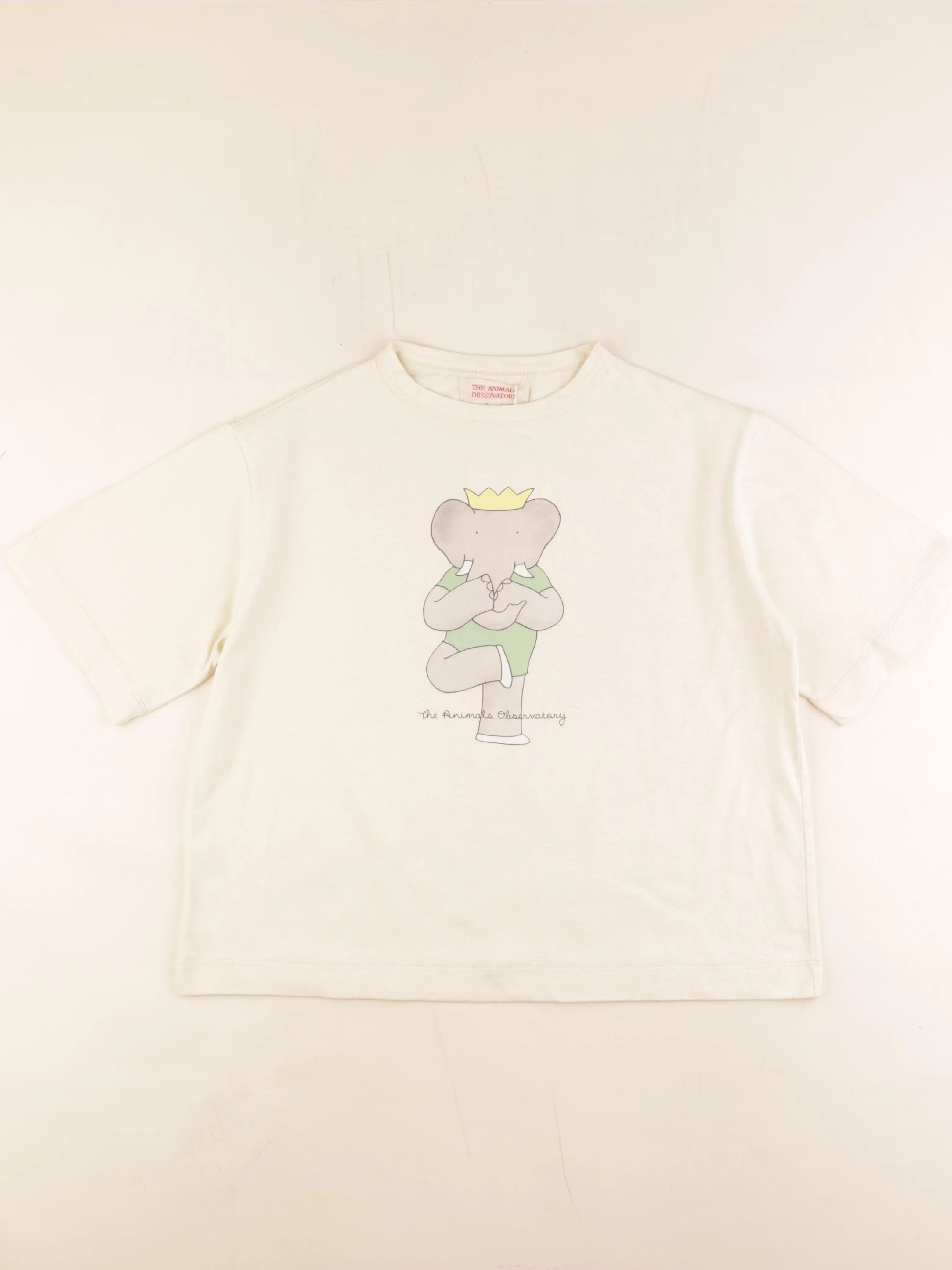The animals observatory - tee-shirt imprimé au dos beige - 8 ans