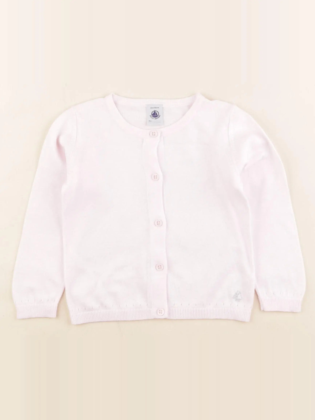 Petit Bateau - gilet rose - 24 mois