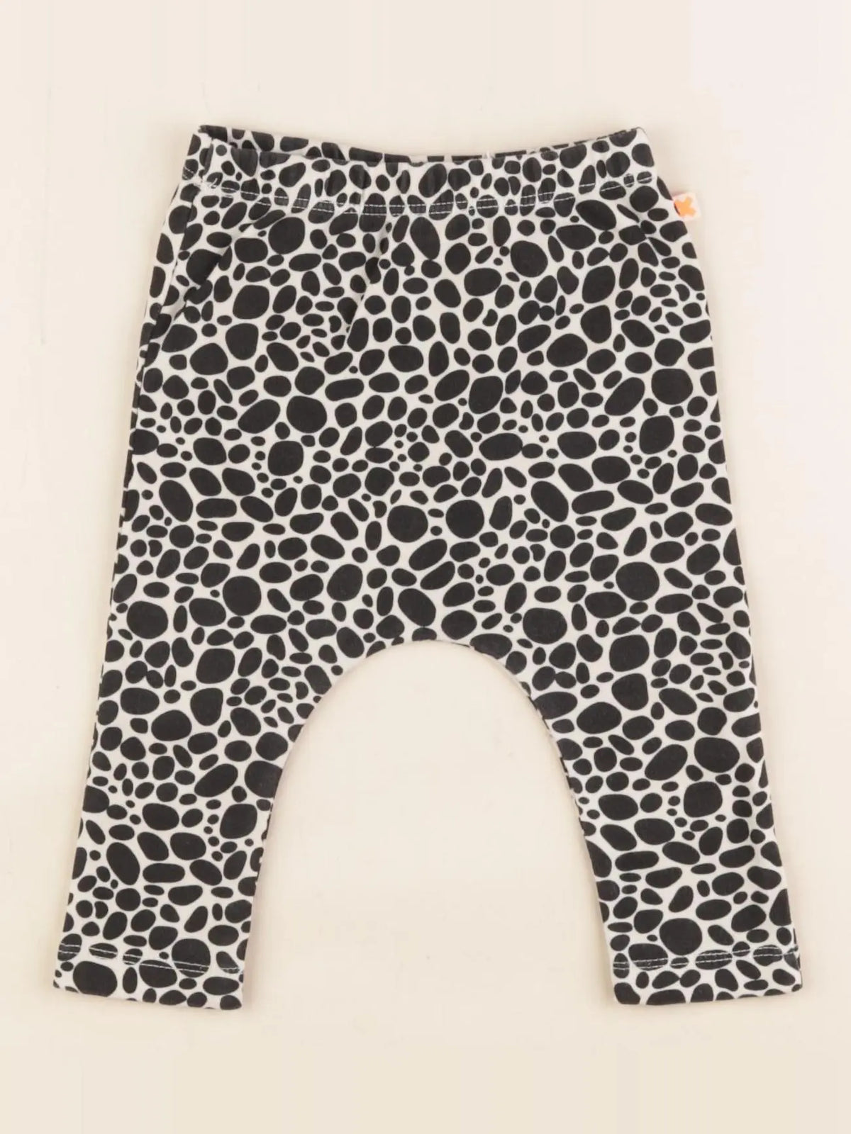 Tiny Cottons - legging blanc, noir - 3/6 mois