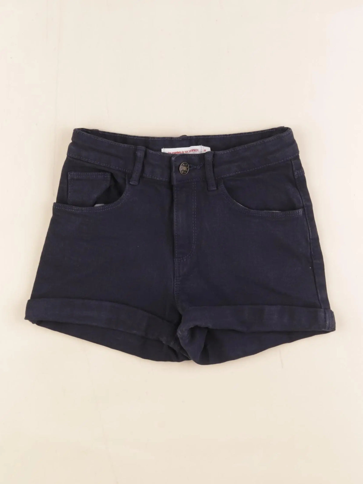 Monoprix - short bleu - 8 ans