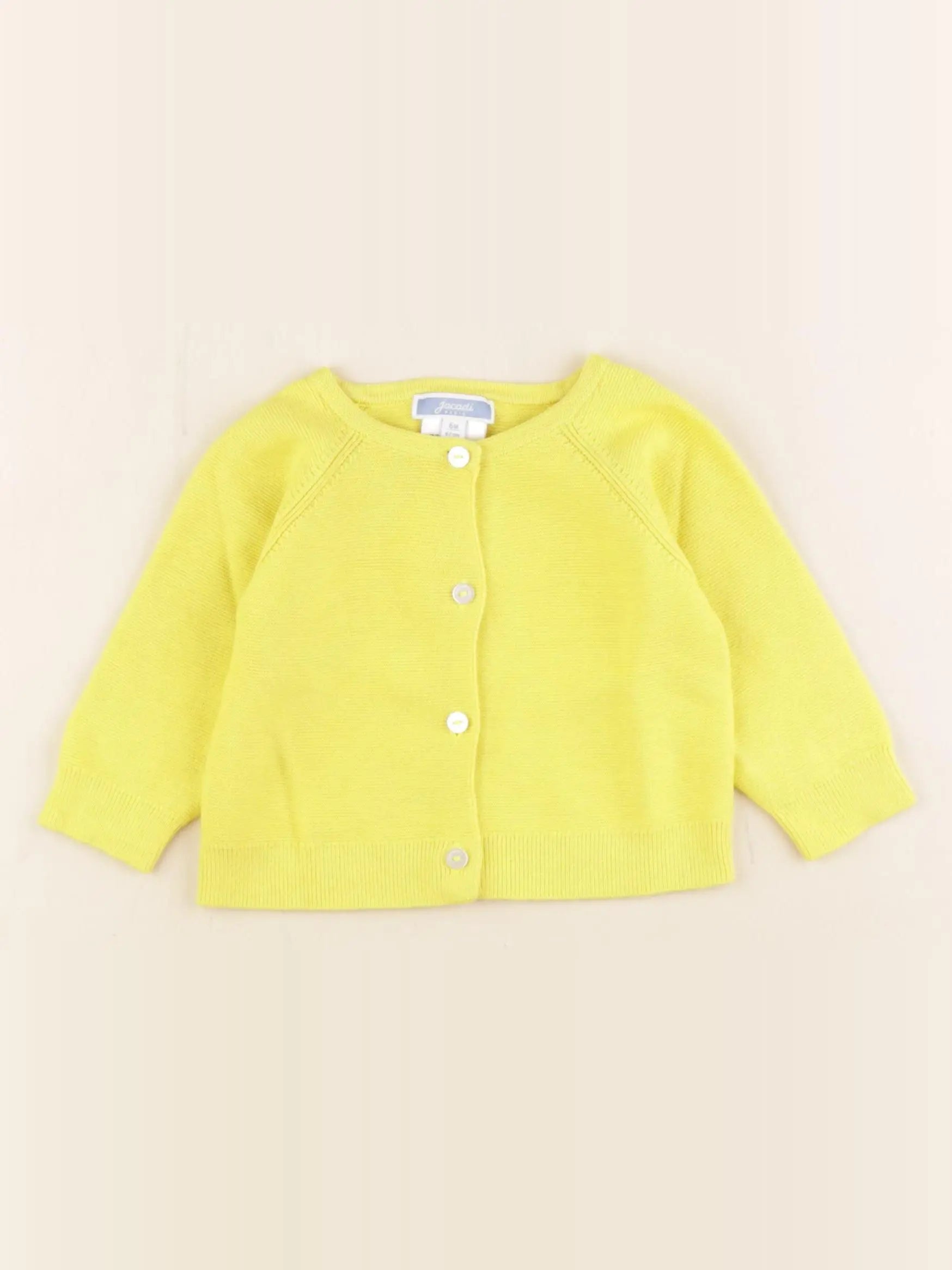 Jacadi - gilet jaune - 6 mois