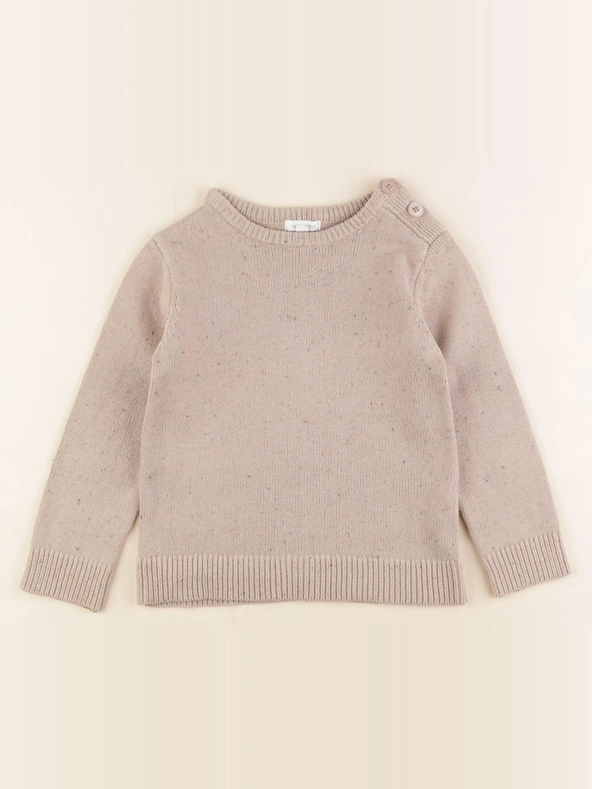Vertbaudet - pull beige - 4 ans