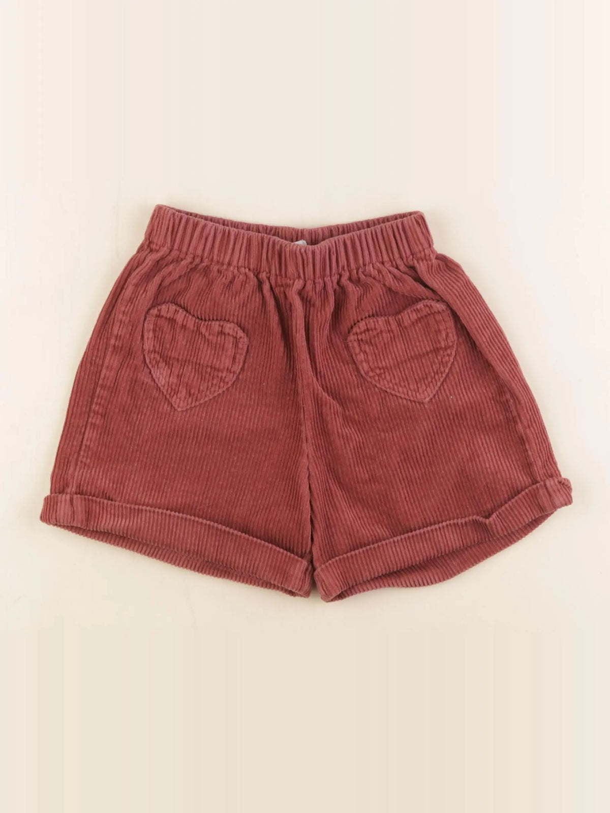 Vertbaudet - short rouge - 4 ans
