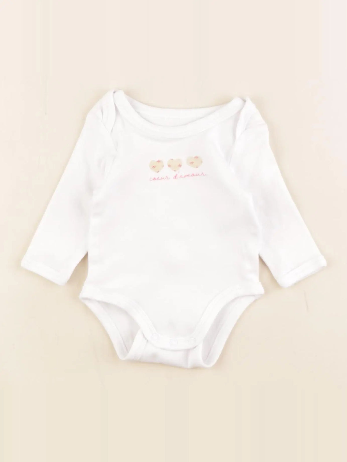 Vertbaudet - body blanc - 1 mois