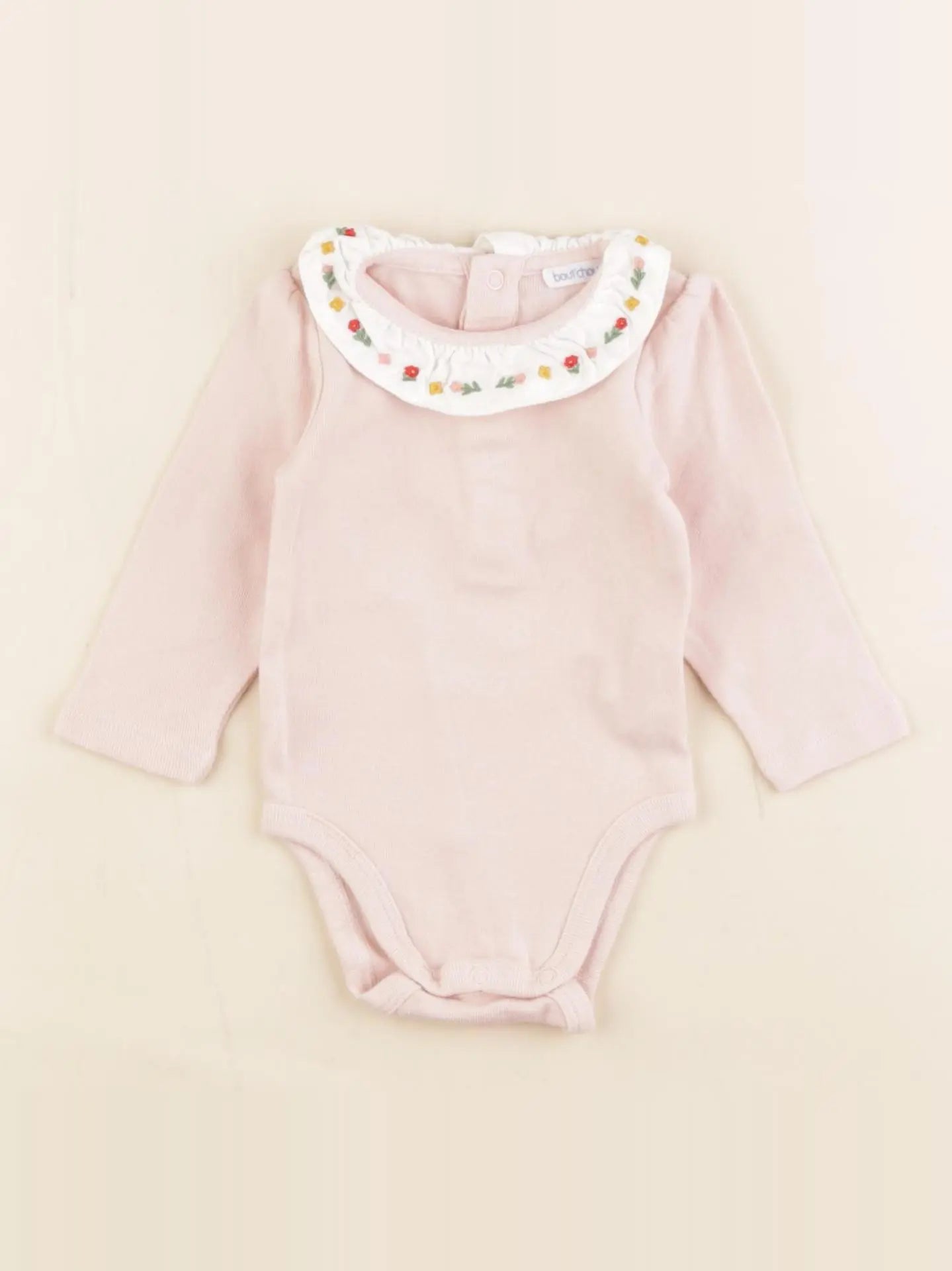 Boutchou - body à col rose - 3 mois