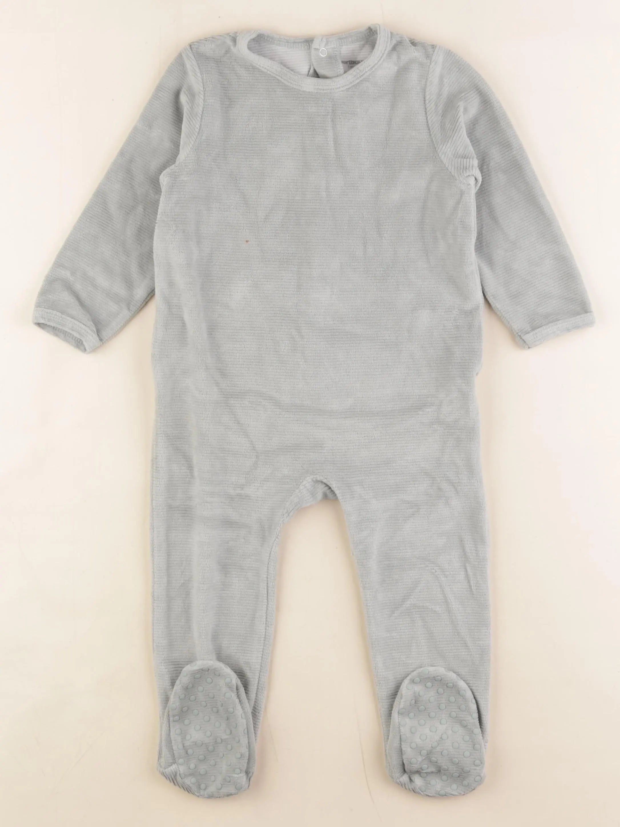 Vertbaudet - pyjama velours vert - 2 ans