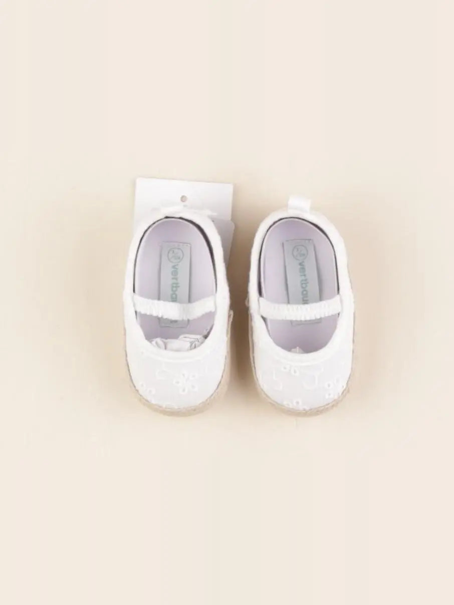 Vertbaudet - chaussons blanc - pointure 16/17
