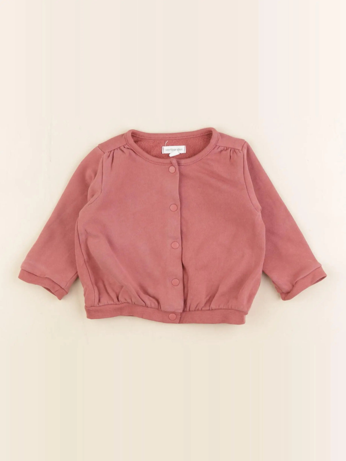Vertbaudet - sweat rose - 6 mois