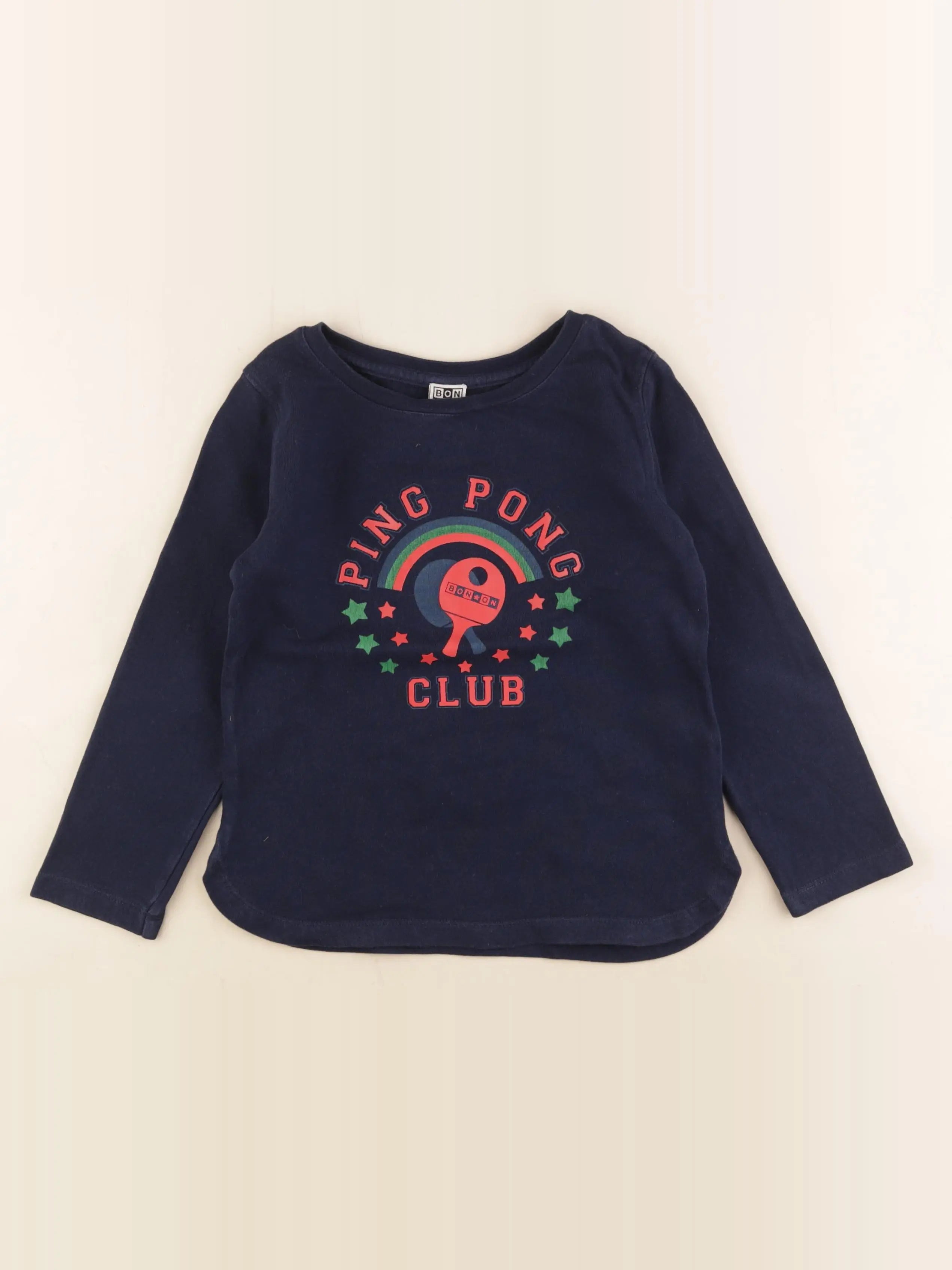 Bonton - sweat bleu - 6 ans