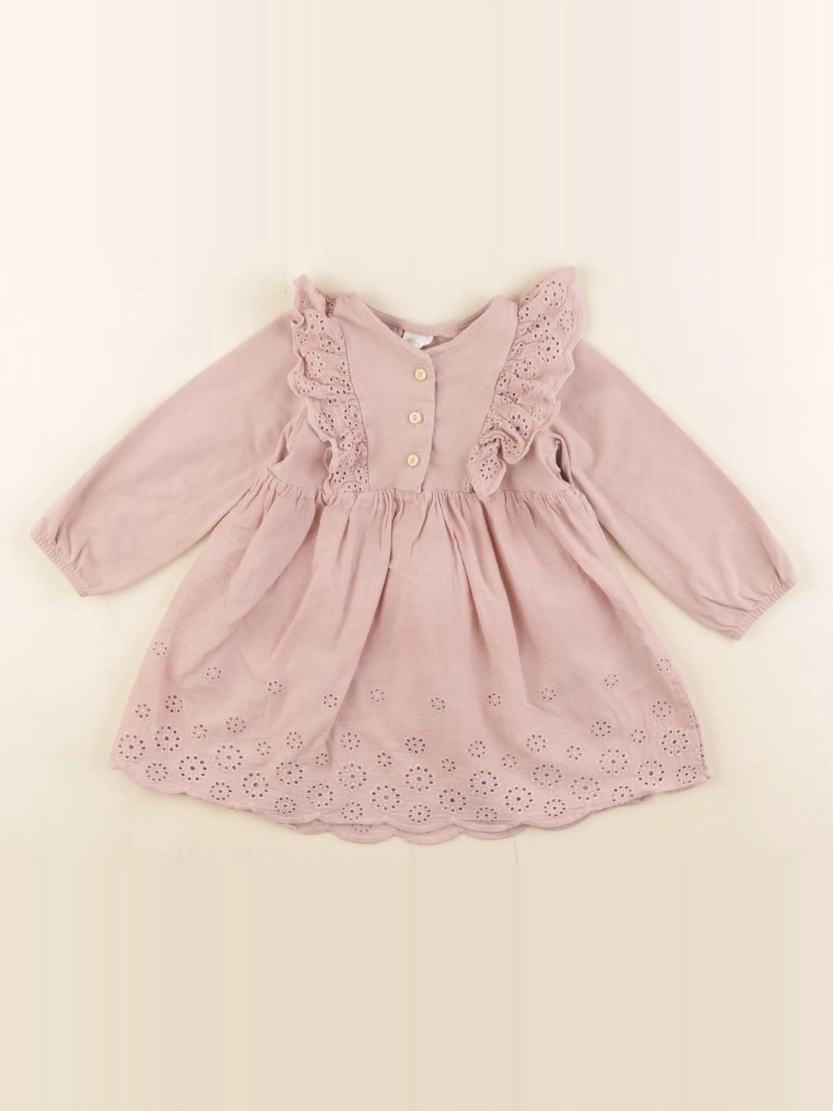 H&M - robe rose - 9/12 mois