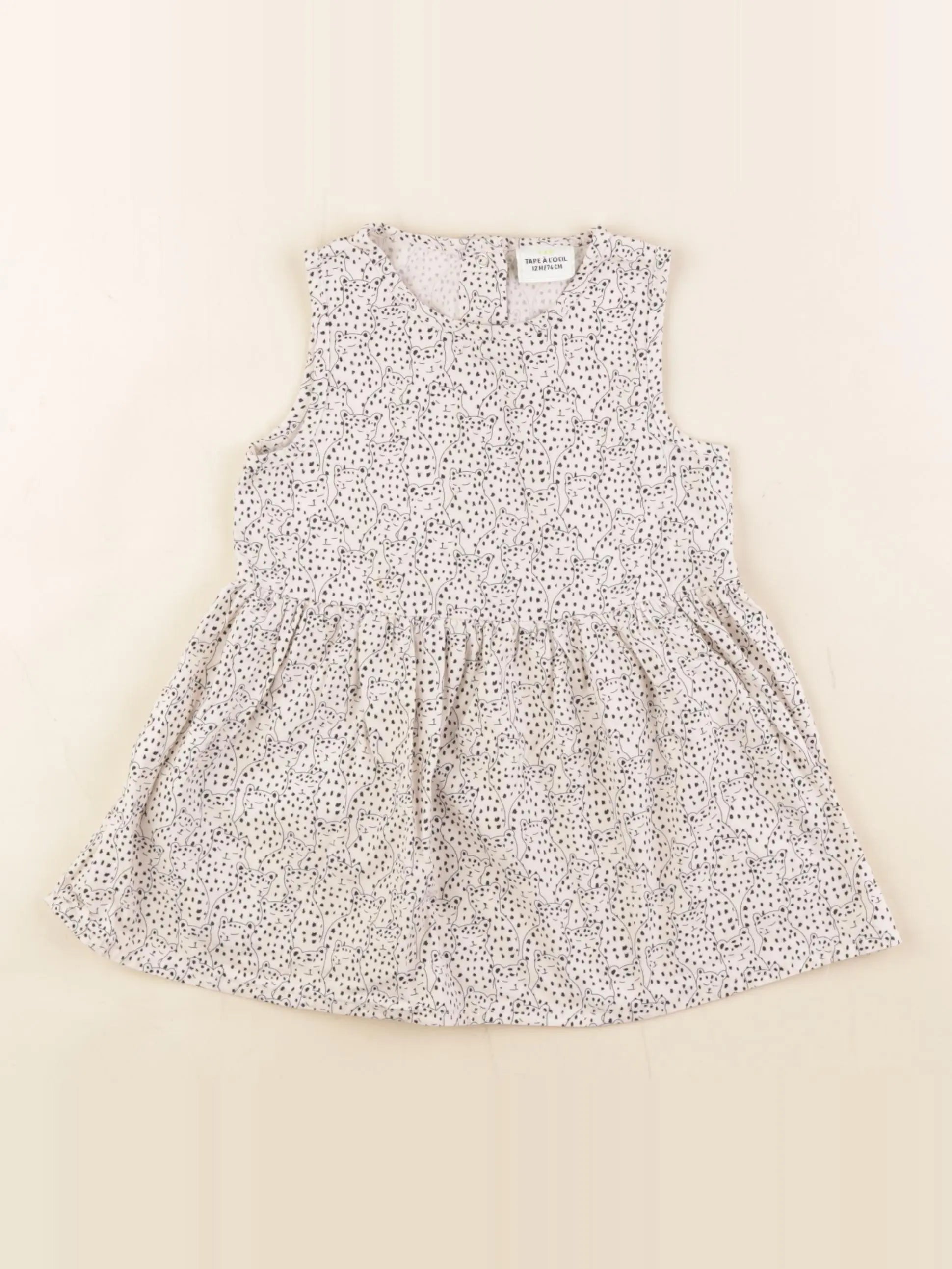 Tape à l'oeil - robe beige - 12 mois