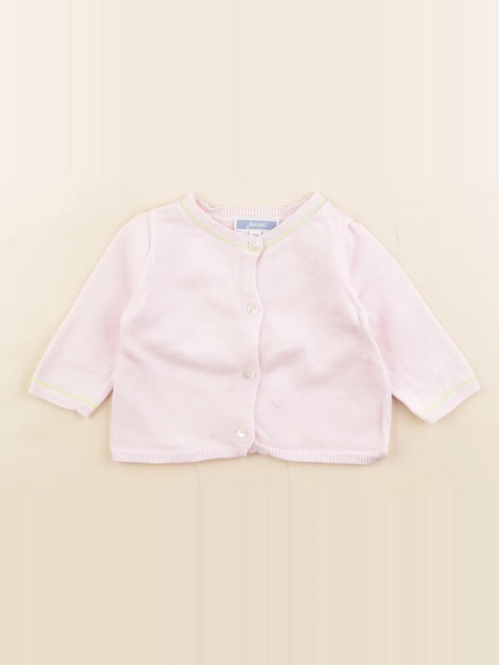 Jacadi - gilet rose - 3 mois