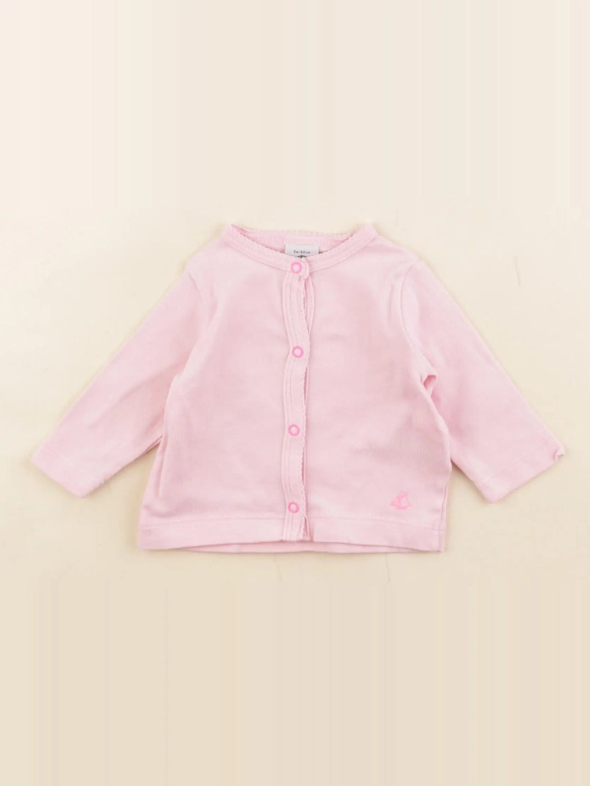 Petit Bateau - tee-shirt rose - 3 mois