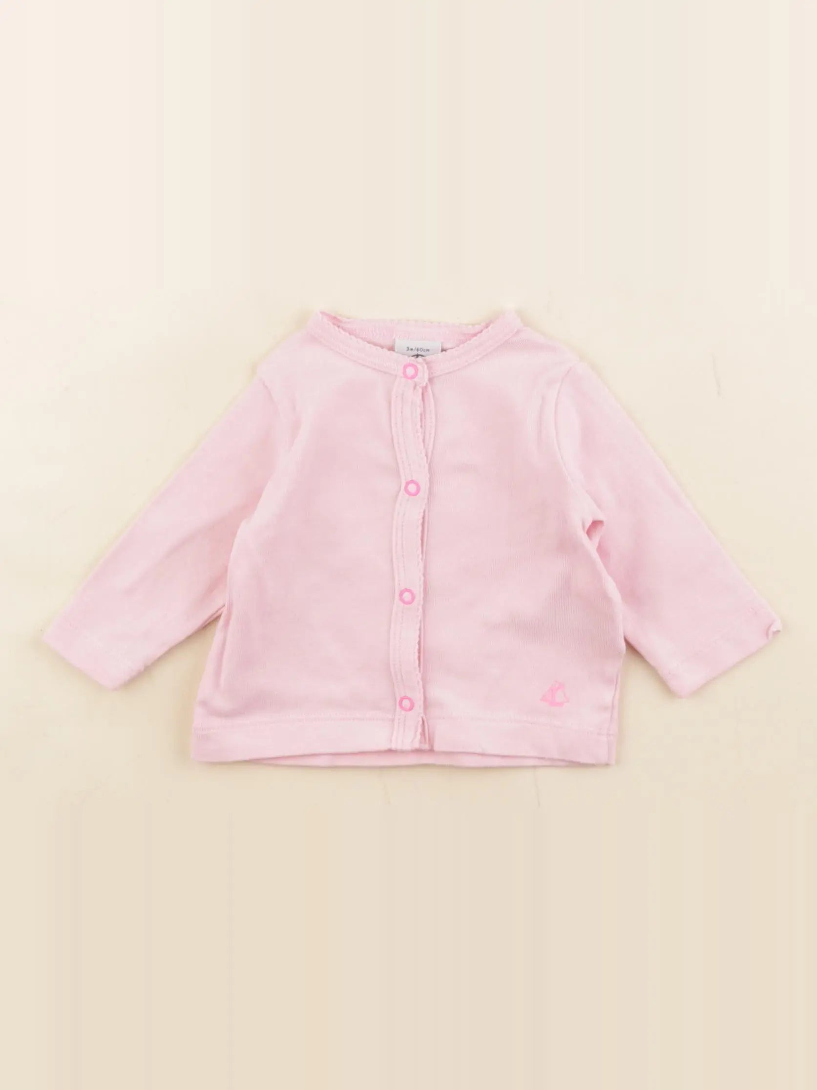 Petit Bateau - tee-shirt rose - 3 mois