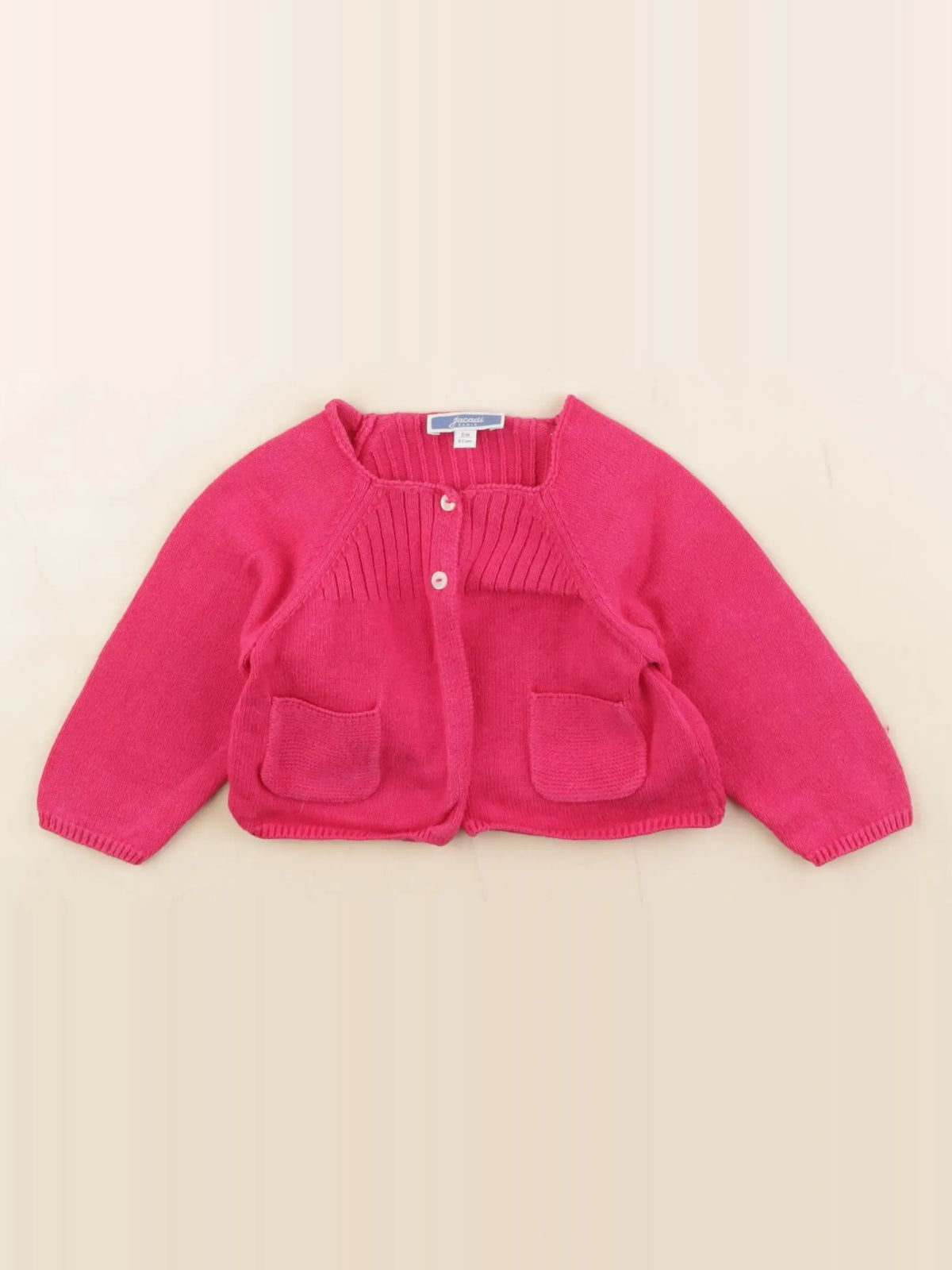 Jacadi - gilet rose - 6 mois
