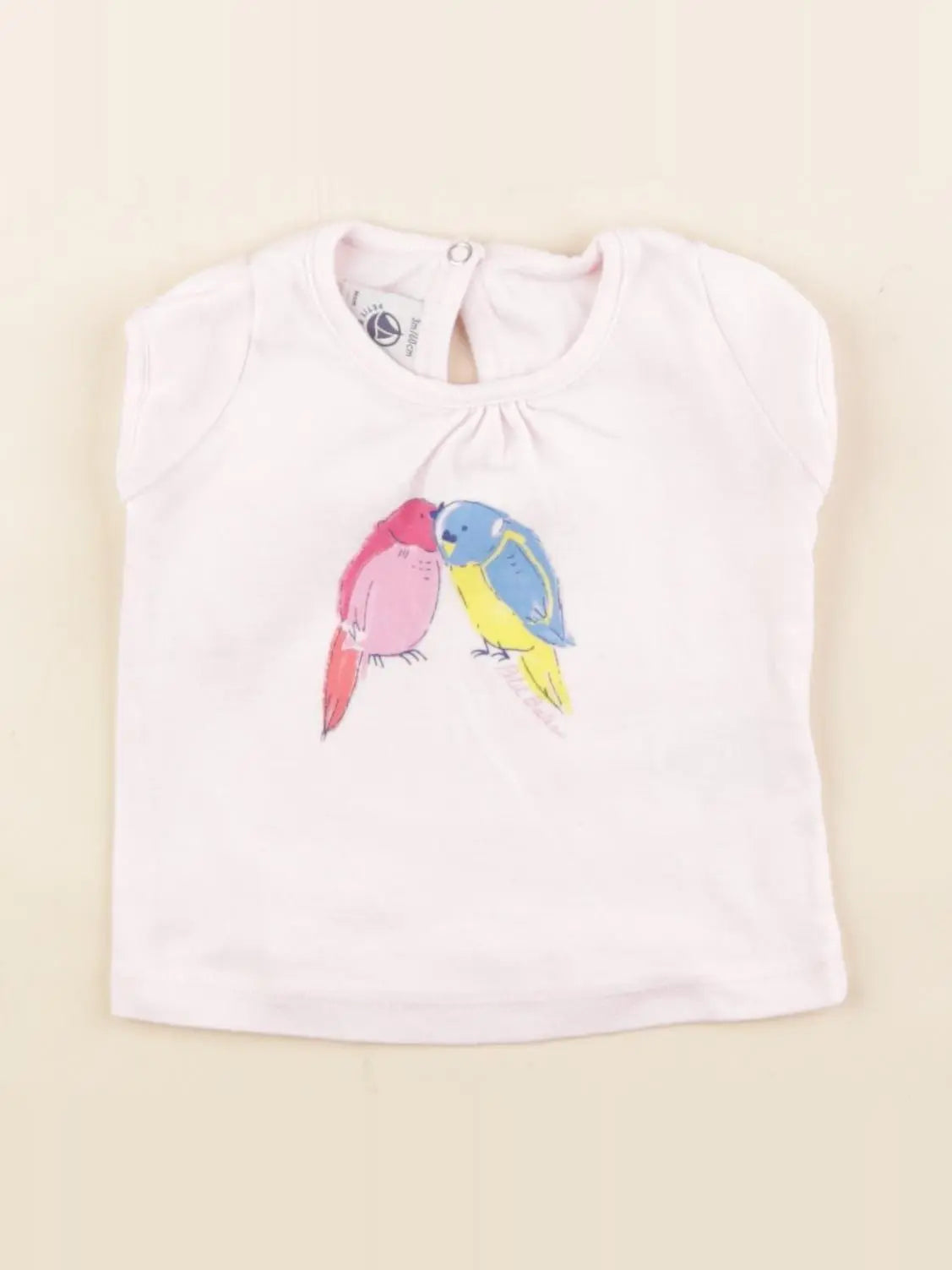 Petit Bateau - tee-shirt rose - 3 mois