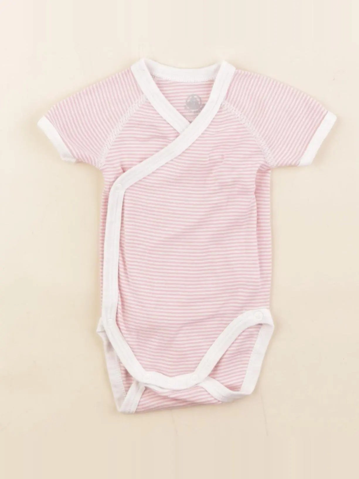 Petit Bateau - body rose - 1 mois