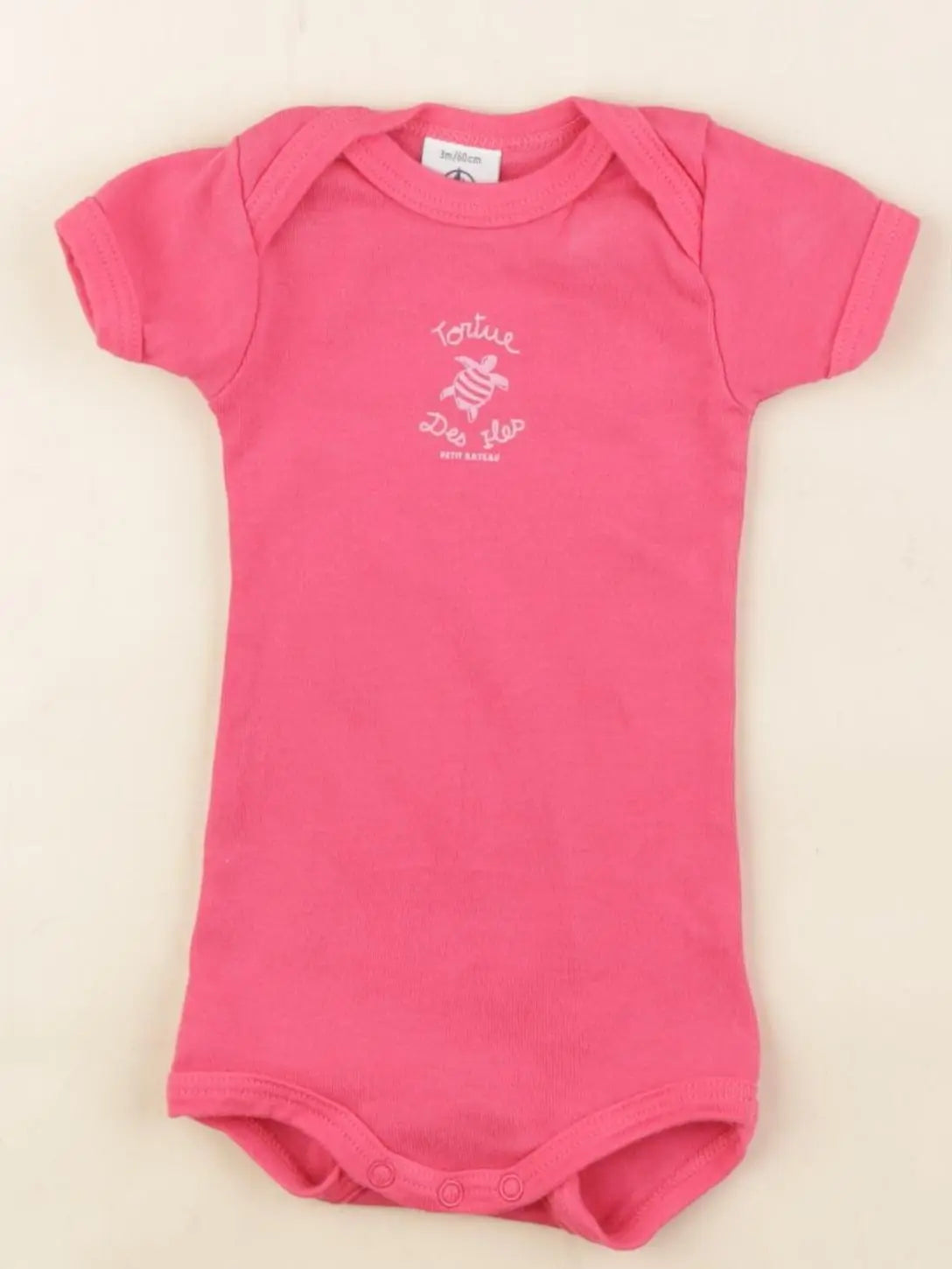 Petit Bateau - body rose - 3 mois