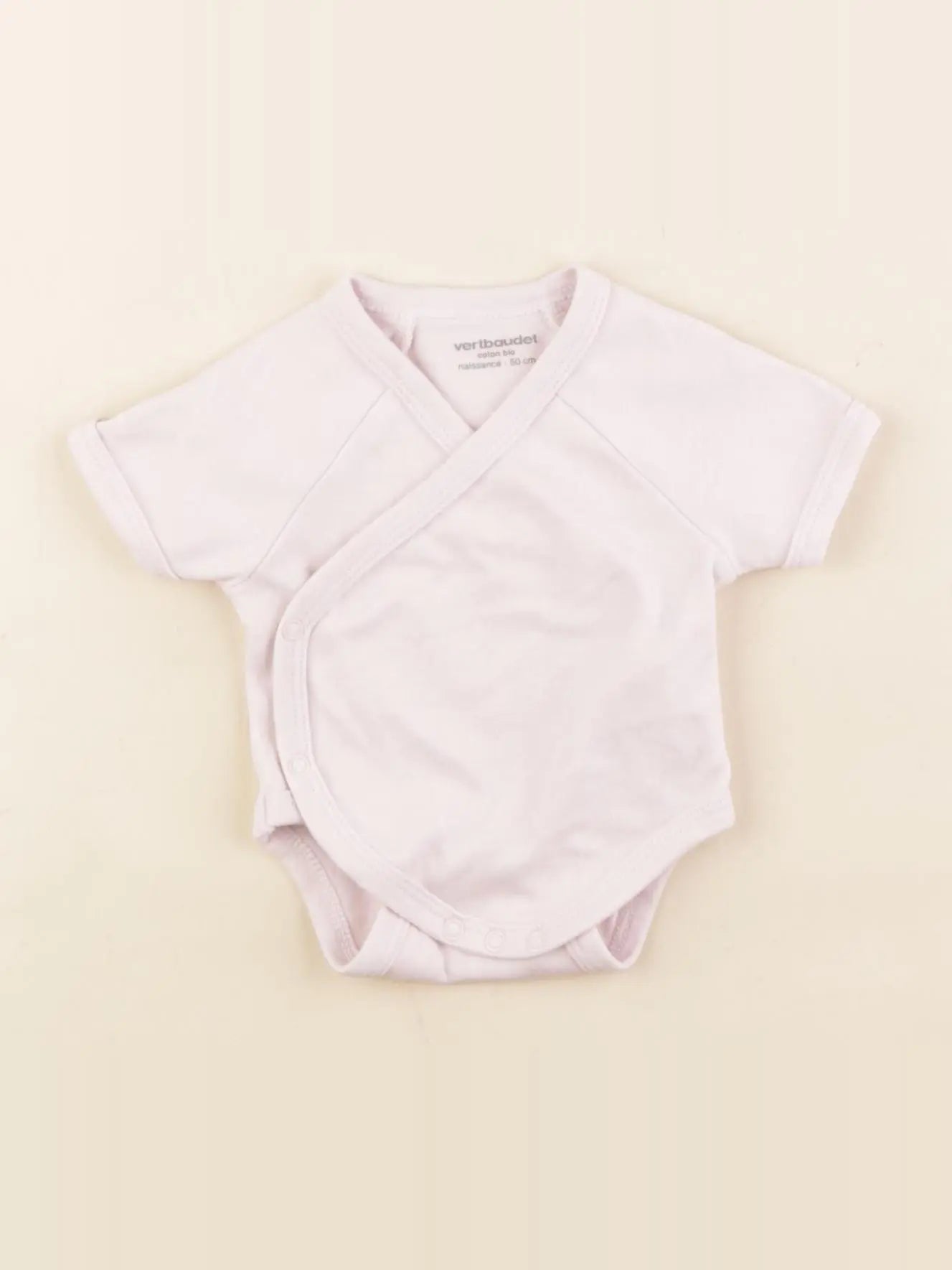 Vertbaudet - body rose - 0 mois