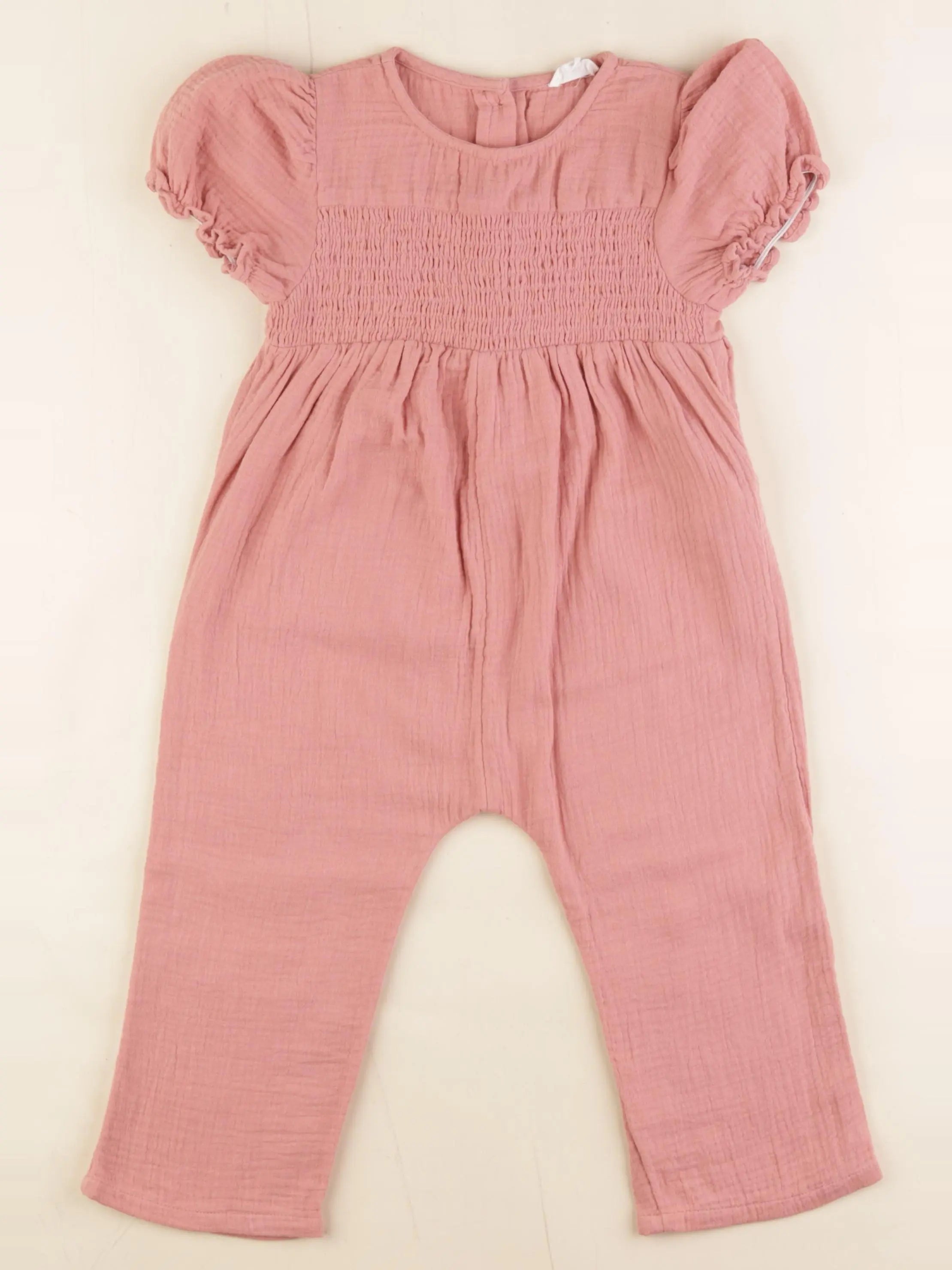 Vertbaudet - combinaison rose - 36 mois
