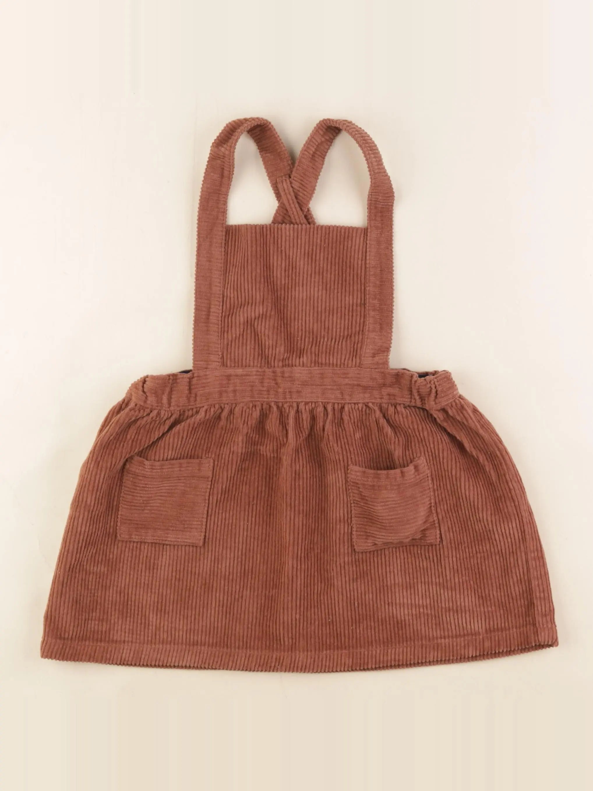 Petit Bateau - robe marron - 24 mois