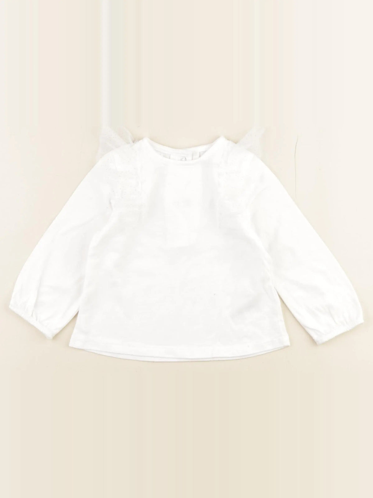 Vertbaudet - tee-shirt blanc - 12 mois