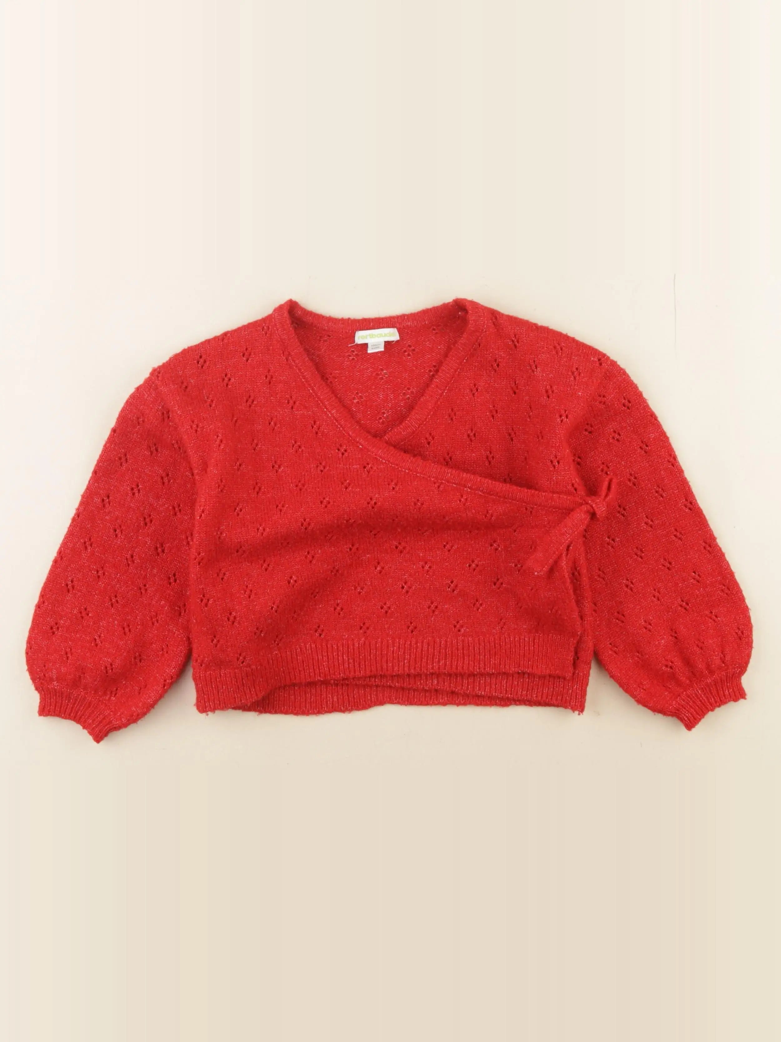 Vertbaudet - pull rouge - 5 ans