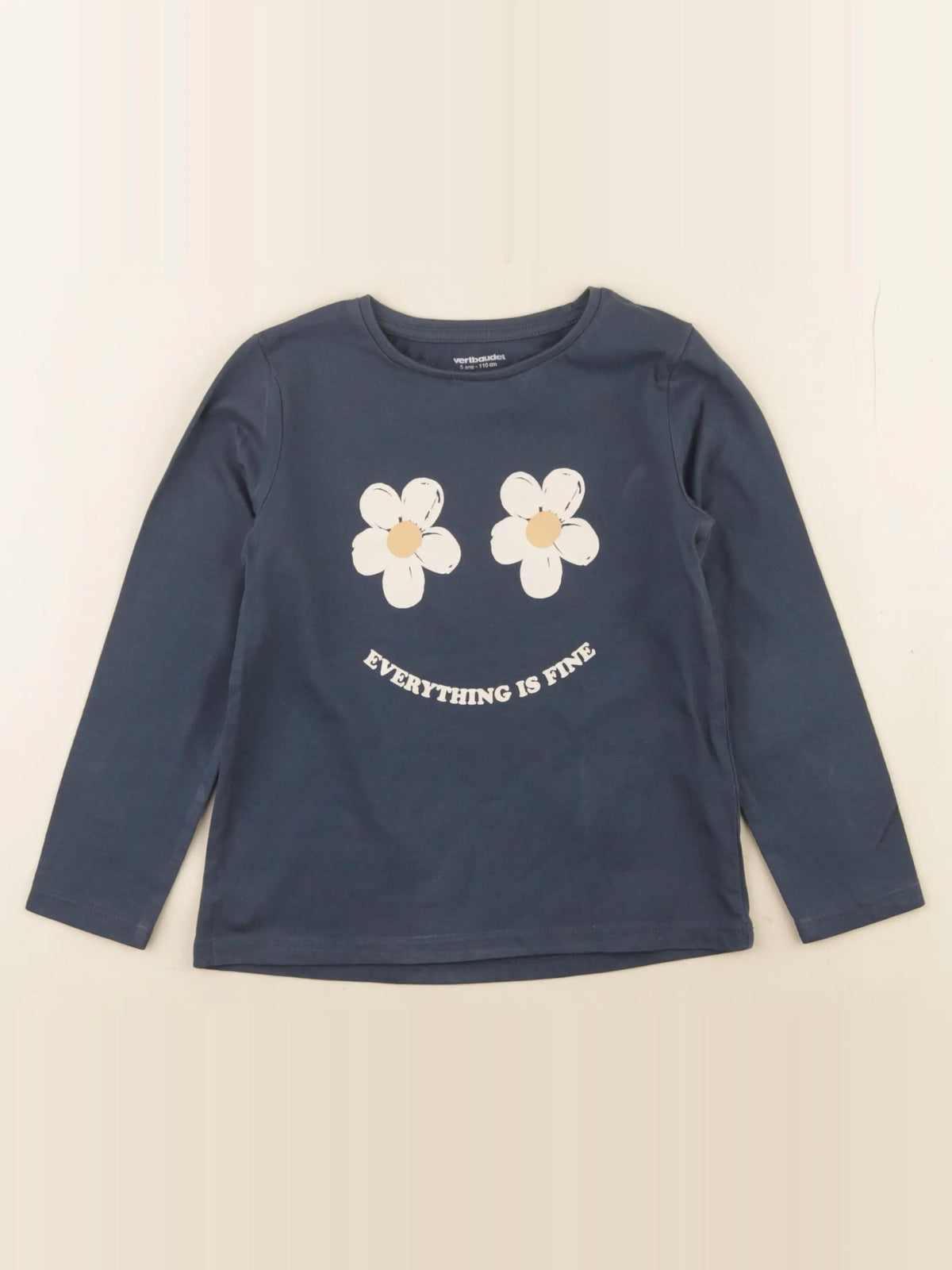 Vertbaudet - tee-shirt bleu - 5 ans