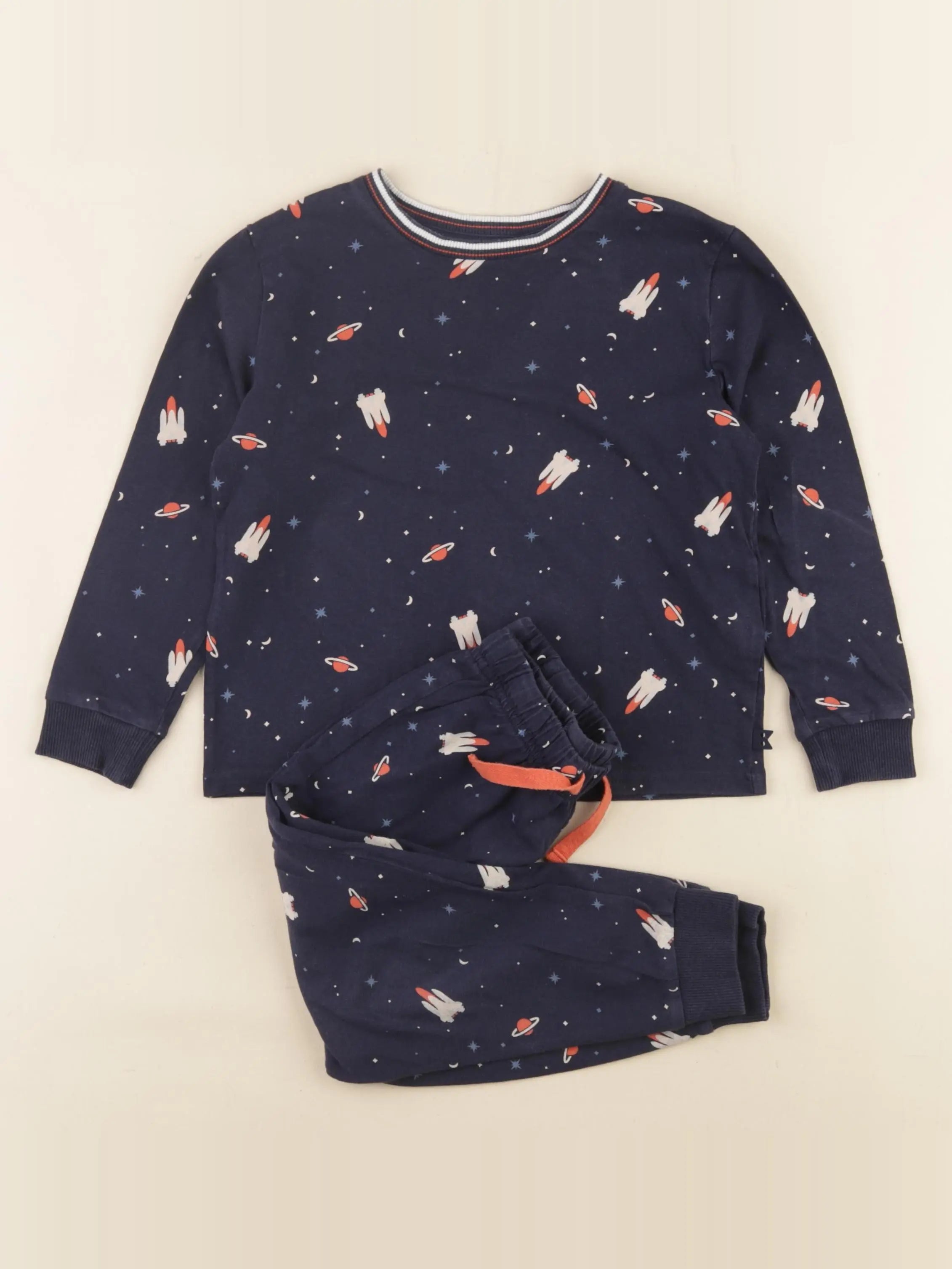 Okaidi - pyjama coton bleu - 4 ans