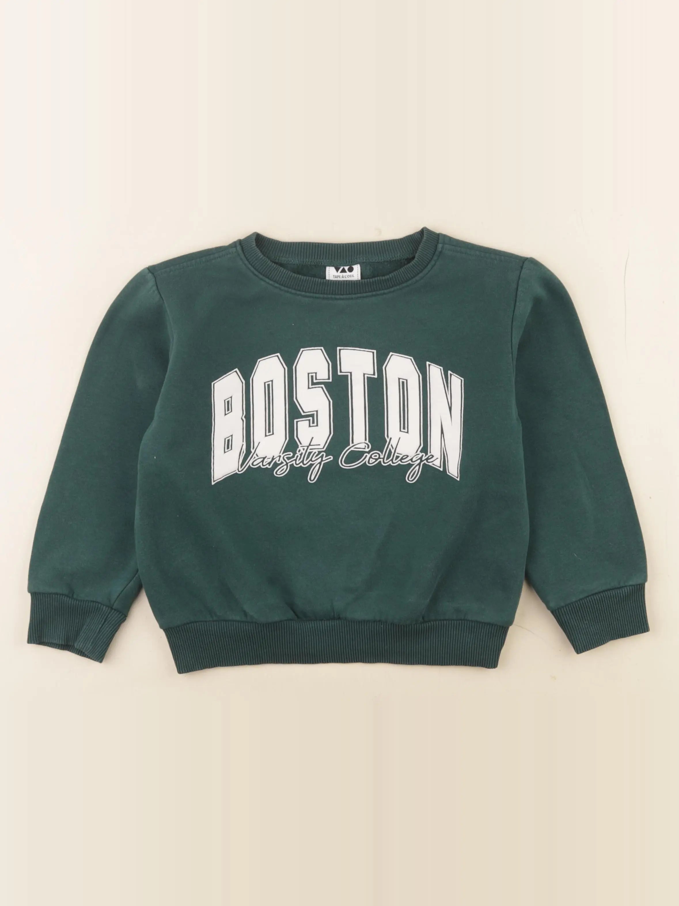 Tape à l'oeil - sweat vert - 4 ans